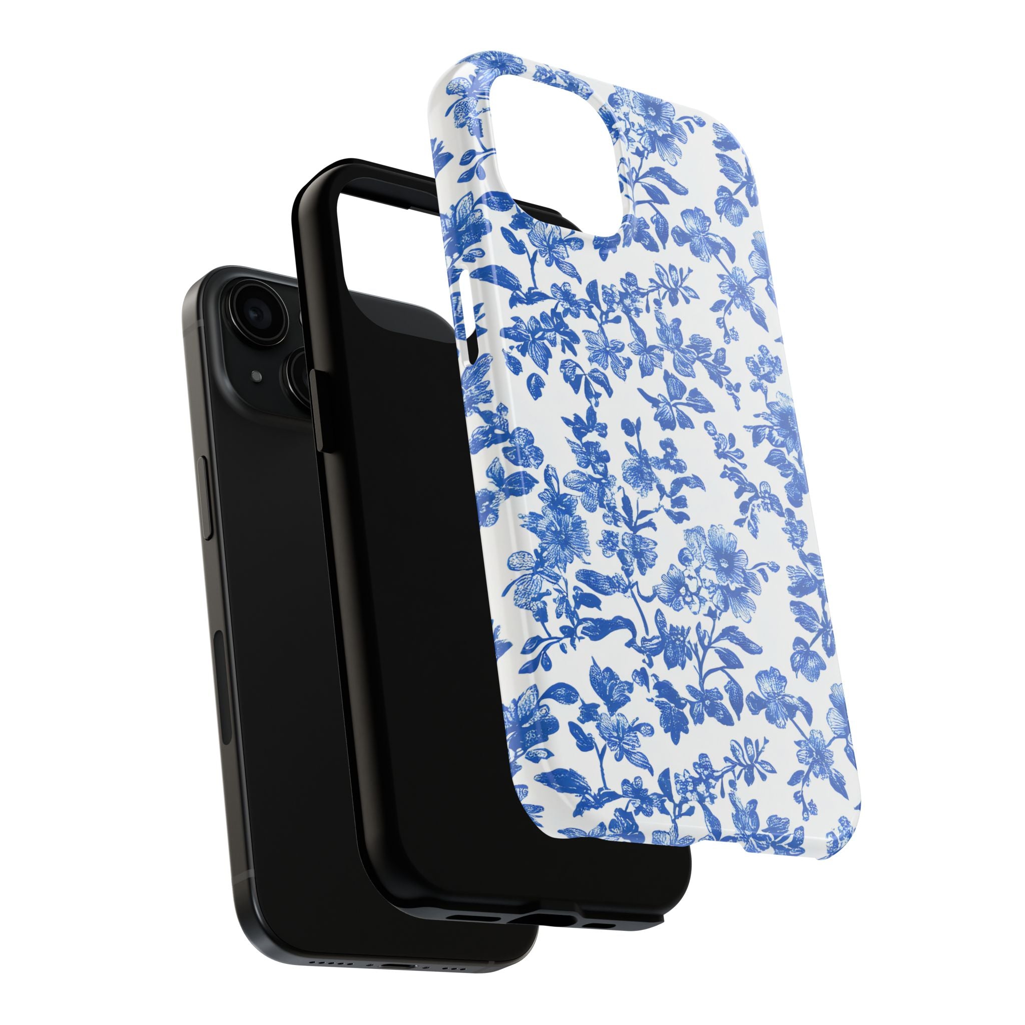 french-toile-floral-tough-iphone-case-blue-iphone-cover-protective-iphone-case-hard-shell-iphone-case-vintage-design-phone-ca
