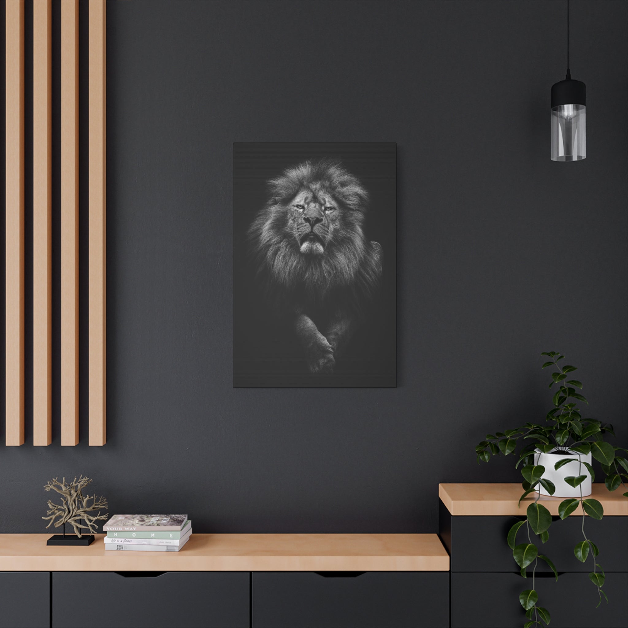 canvas-print-lion-wall-art-black-and-white-living-room-decor-matte-stretched-lion-poster-jungle-animal-art-print-wildlife-saf