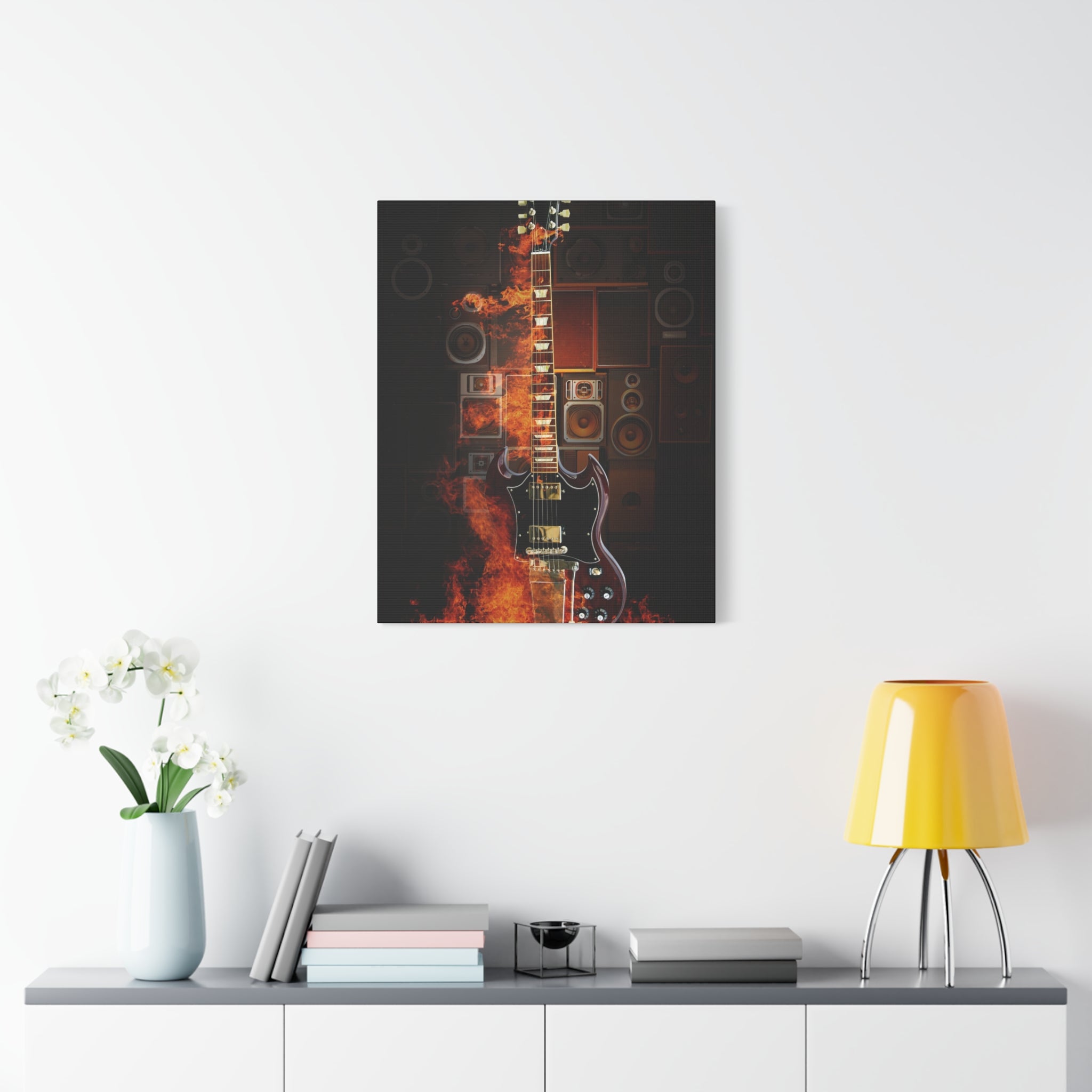 canvas-print-rock-n-roll-guitar-in-fire-home-wall-decor-music-art-gift-matte-stretched-wall-art-musicians-gift-guitarist-deco