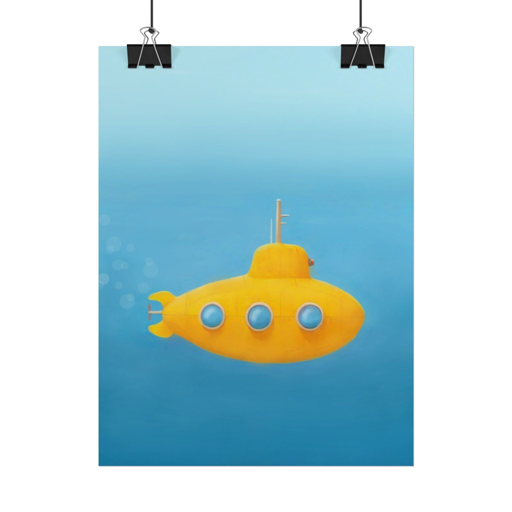 yellow-submarine-nursery-poster-art-fine-art-poster-wall-art-submarine-print-yellow-nursery-decor-gender-neutral-nursery