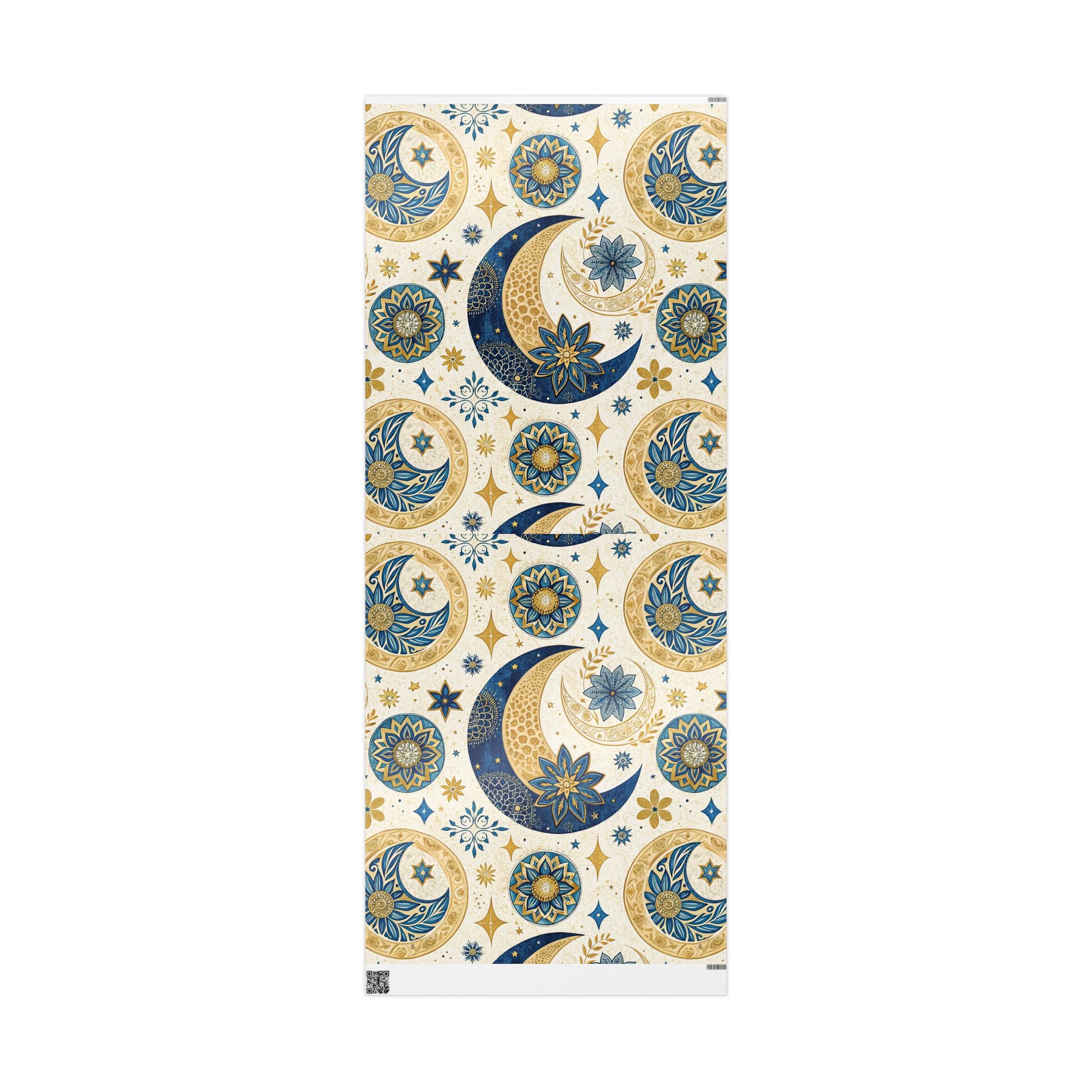 ramadan-night-wrapping-papers-islamic-crescent-moon-gift-wrap-mosque-silhouette-eid-holiday-supplies-festive-present-packagin