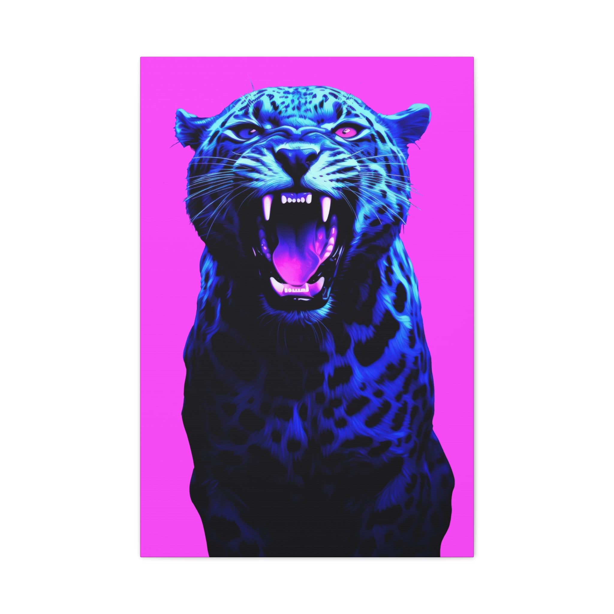 canvas-print-neon-leopard-wall-art-vaporwave-home-decor-stretched-matte-canvas-living-room-decor