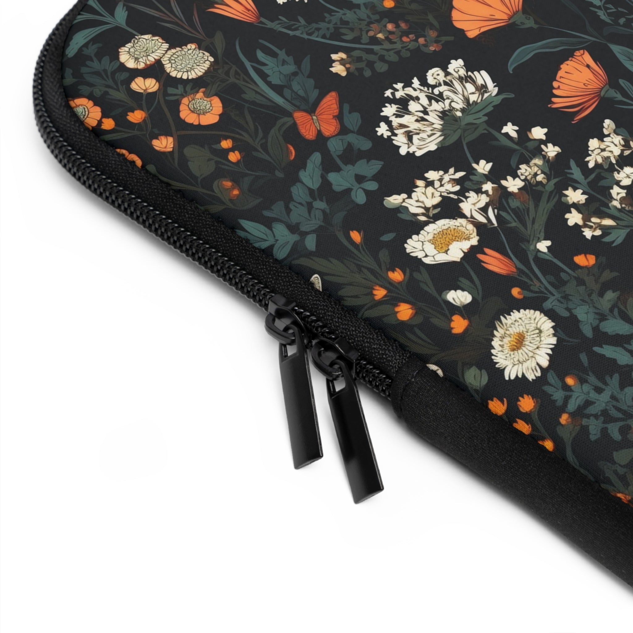 laptop-sleeve-cottagecore-dark-flowers-butterfly-sleeve-macbook-air-14-sleeve-floral-computer-bag-tech-case-tablet-cover