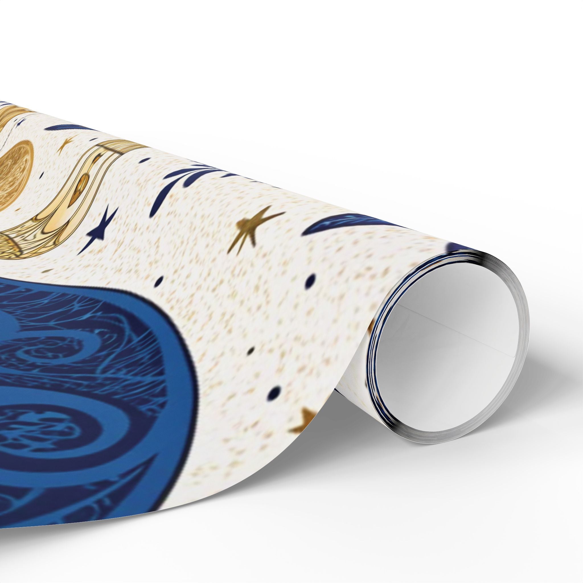 ramadan-night-wrapping-papers-islamic-crescent-moon-gift-wrap-mosque-silhouette-eid-holiday-supplies-festive-present-packagin