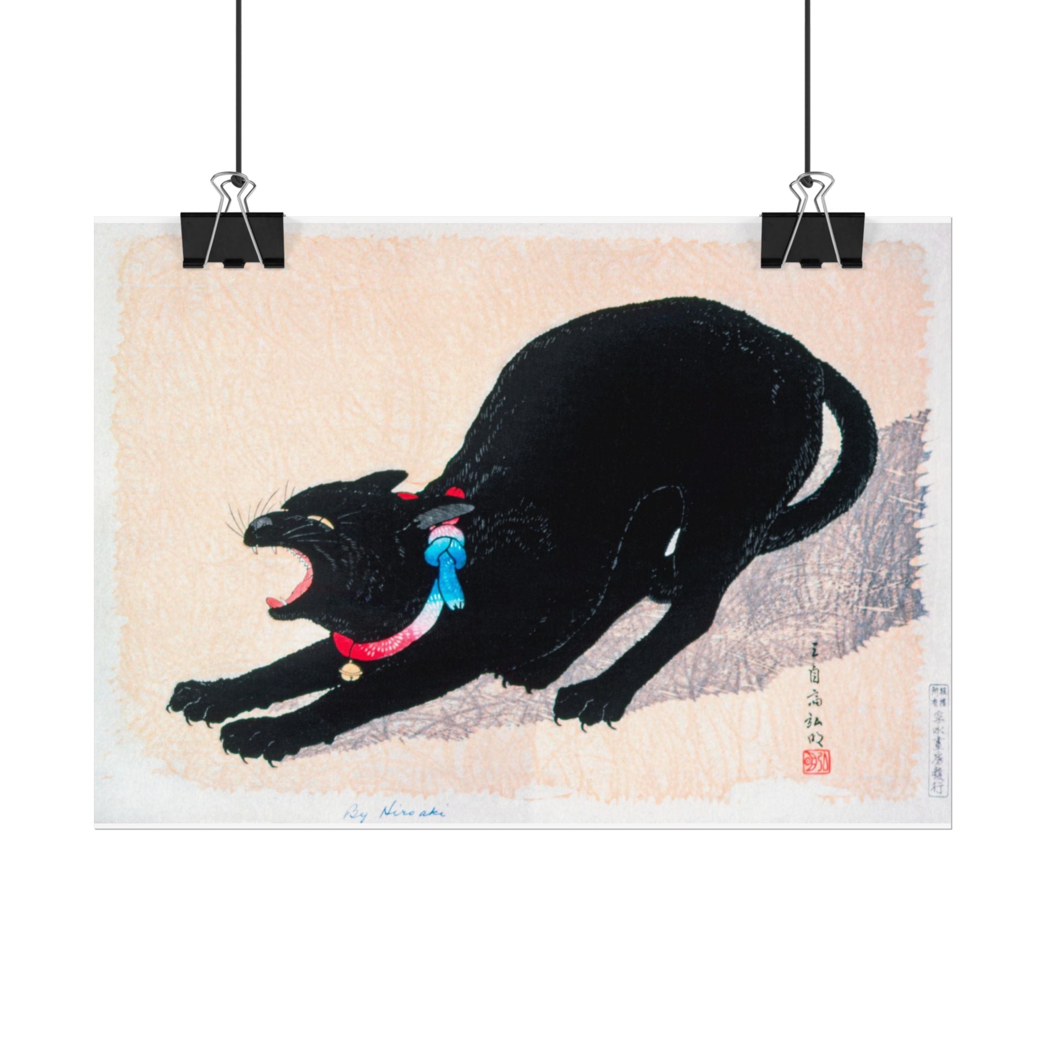 black-cat-hissing-poster-print-rolled-wall-art-for-cat-lovers-cat-art-decor-cat-themed-home-decor-gift-for-cat-owners-cat-wal