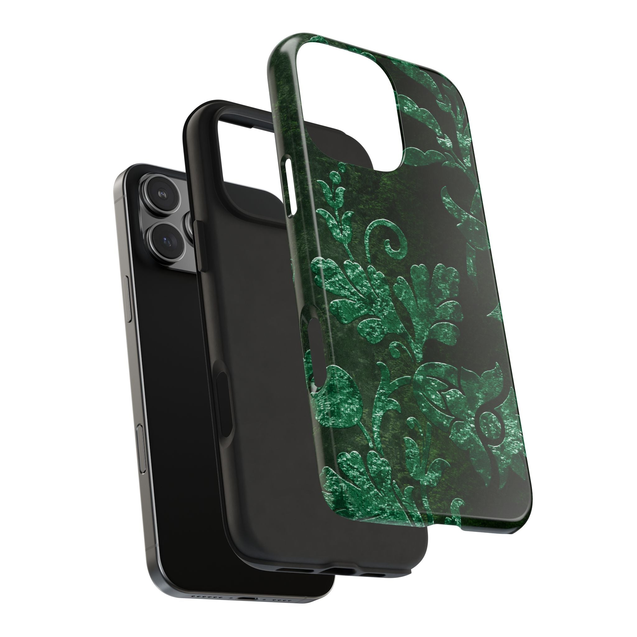 embossed-emerald-velvet-tough-phone-case-protective-iphone-cover-heavy-duty-phone-case-rugged-phone-case-durable-smartphone-c