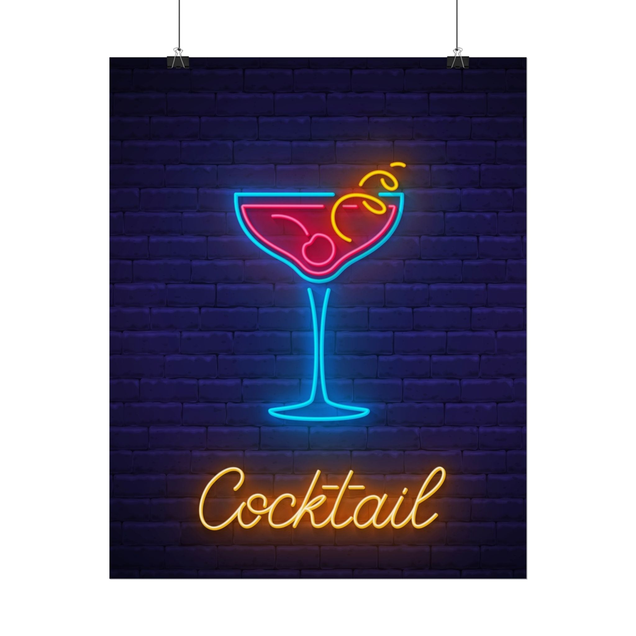 cocktail-neon-martini-poster-wall-art-decor-large-poster-artwork-cocktail-print-bar-decor-kitchen-wall-art