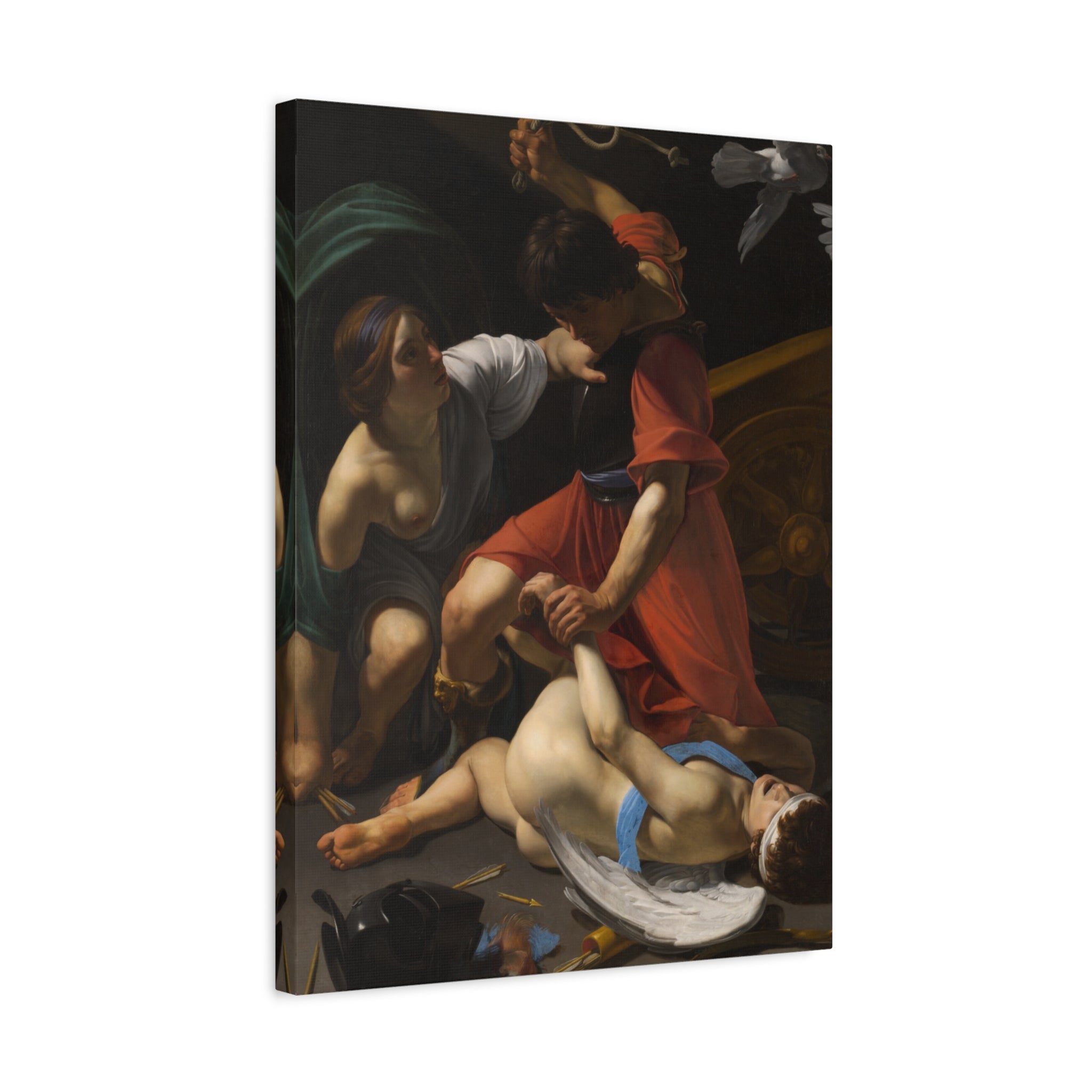 canvas-print-cupid-chastised-bartolomeo-manfredi-1613-matte-canvas-wall-art-stretched-1-25-inch-classic-art-decor-artwork