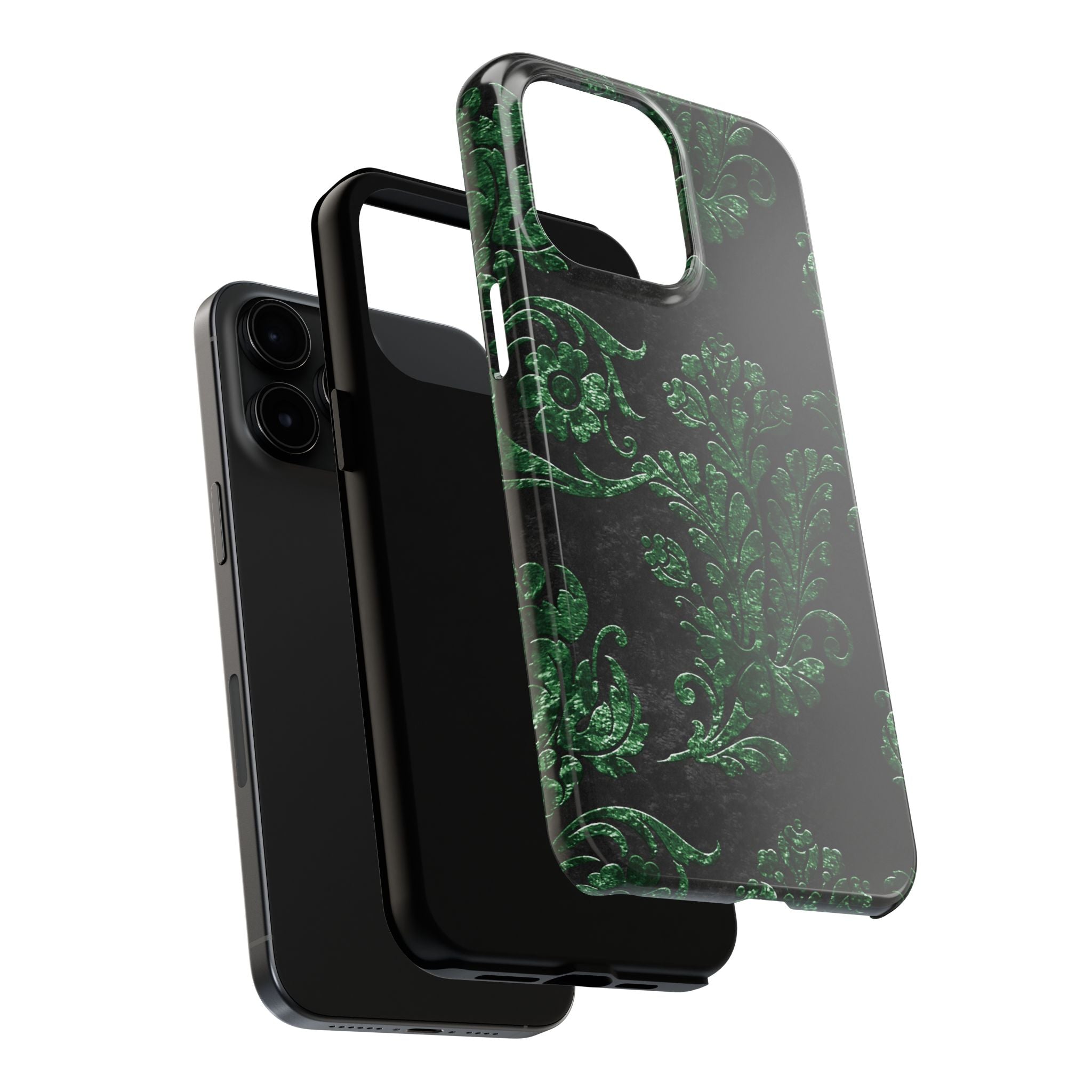 embossed-emerald-velvet-tough-iphone-case-protective-iphone-cover-heavy-duty-iphone-case-rugged-phone-case-durable-smartphone