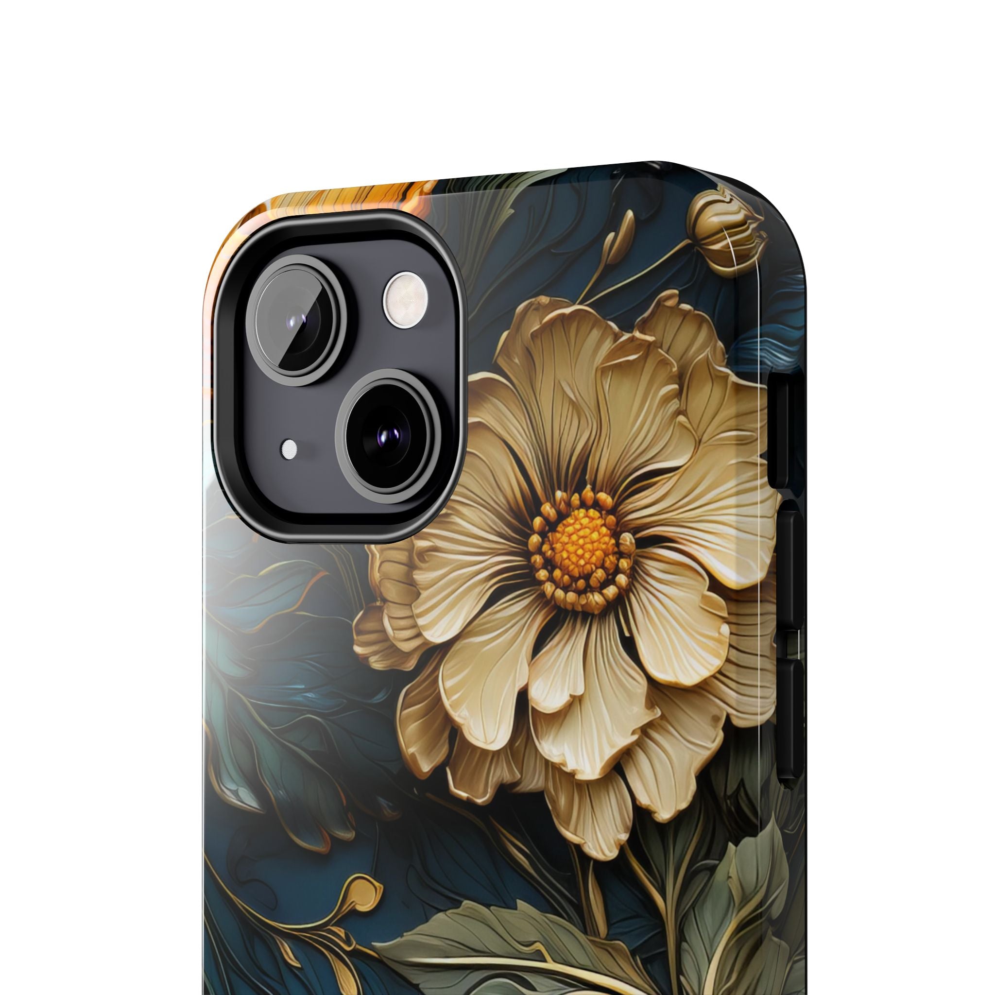 textured-art-nouveau-floral-tough-phone-case-cottagecore-iphone-case-unique-floral-phone-cover-vintage-style-iphone-case-prot