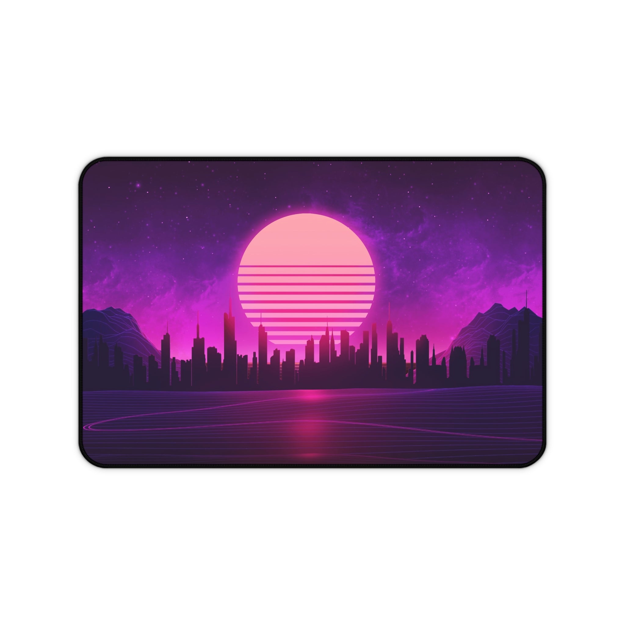 vibrant-vaporwave-mouse-pad-retrowave-desk-mat-neon-synthwave-desk-pad-vaporwave-sun-and-mountains-vaporwave-gift