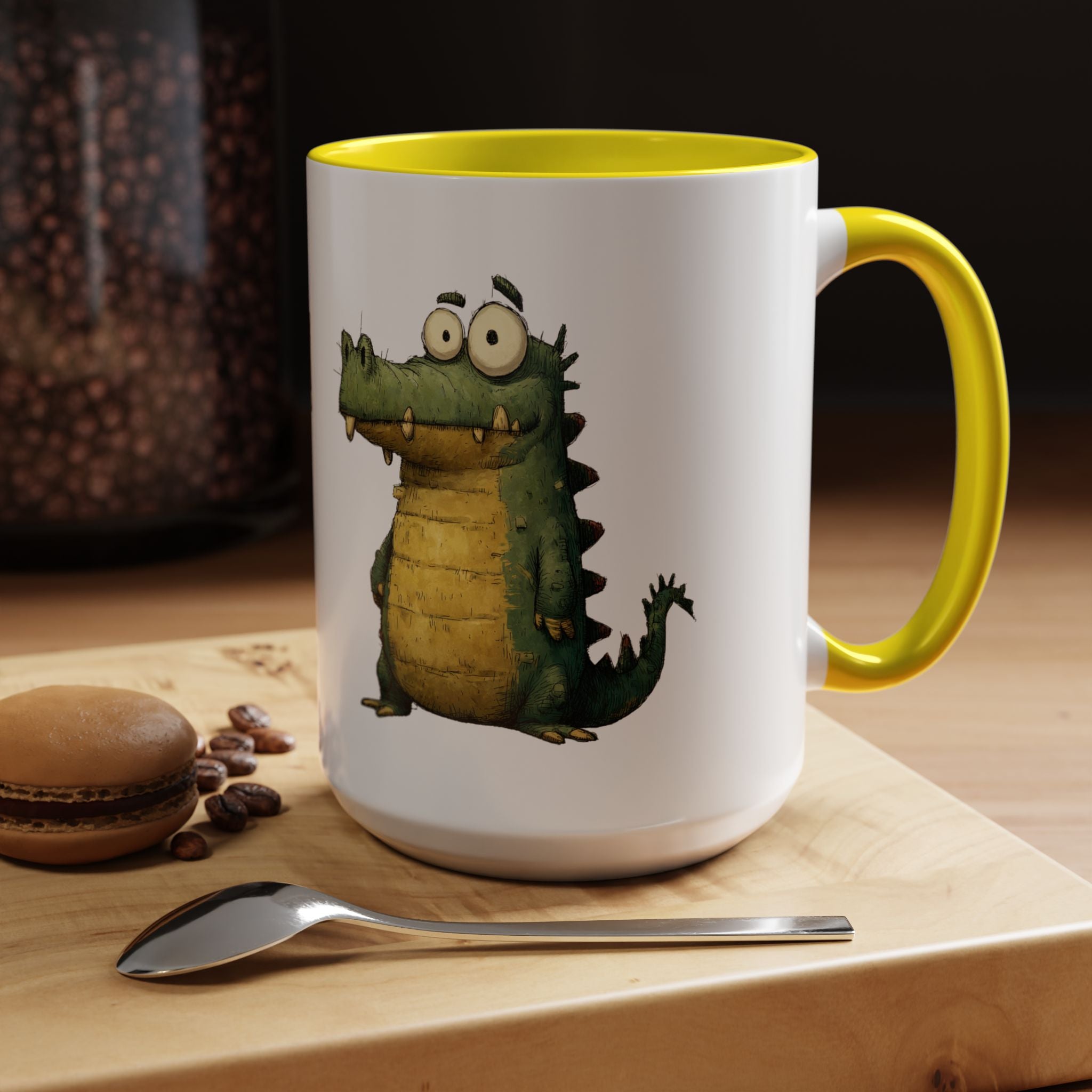 Funny Alligator Accent Coffee Mug | Cute Animal Mug for Nature Lovers, Ideal Gift for Birthdays, Holidays, Home Decor