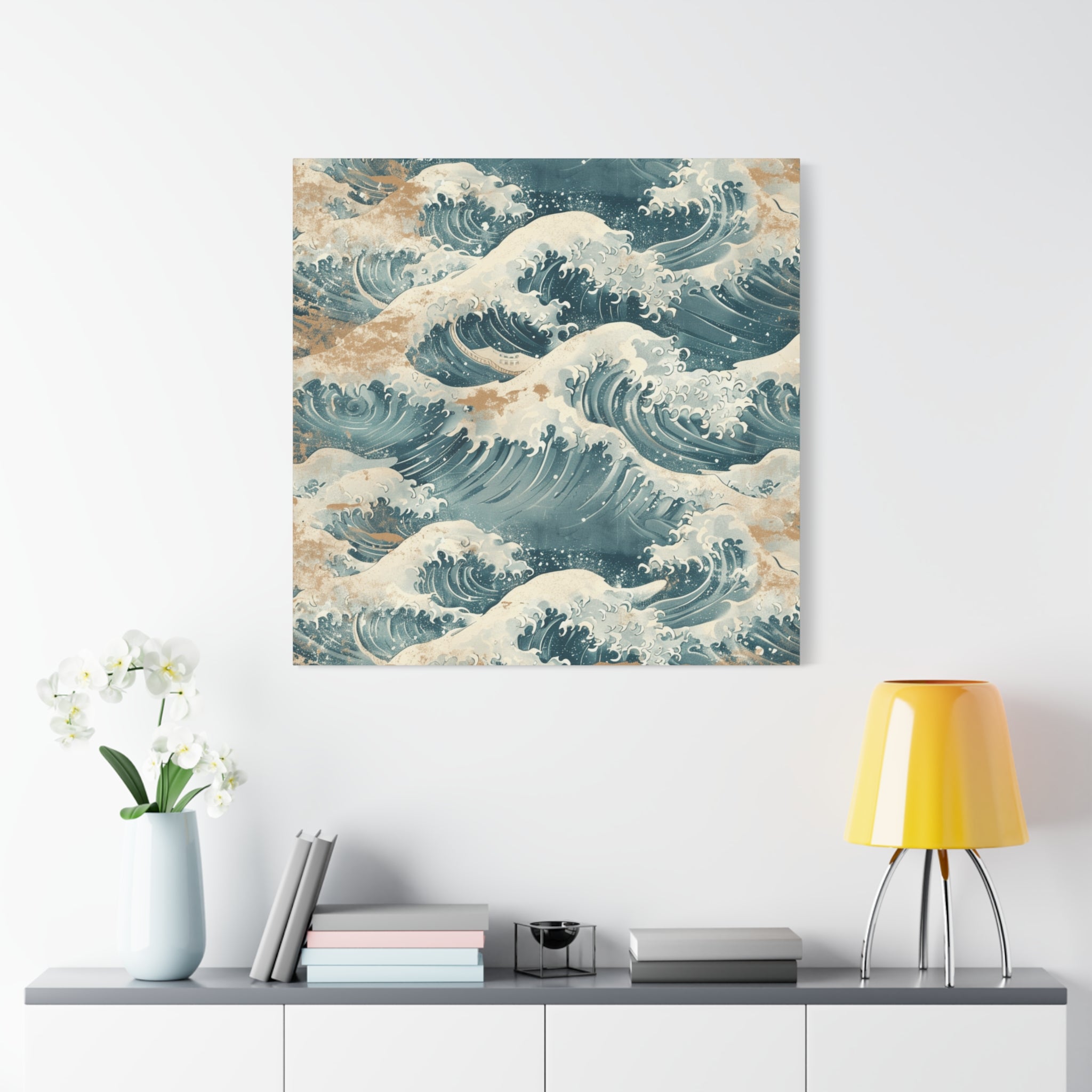 canvas-print-vintage-wave-pattern-japanese-style-colorful-wall-art-home-decor-stretched-matte-canvas-unique-gift-idea-office-