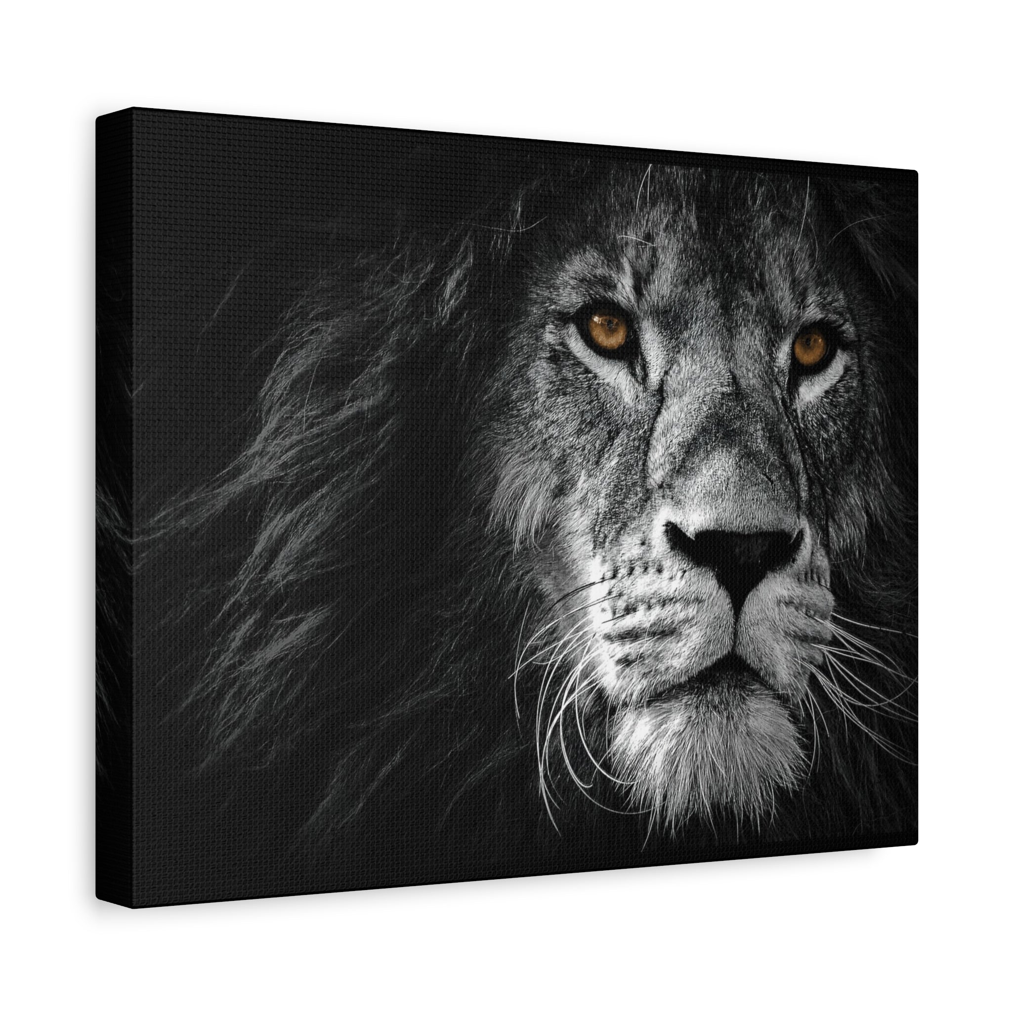 canvas-print-lion-wall-art-black-and-white-living-room-decor-matte-stretched-lion-poster-jungle-animal-art-print-wildlife-saf