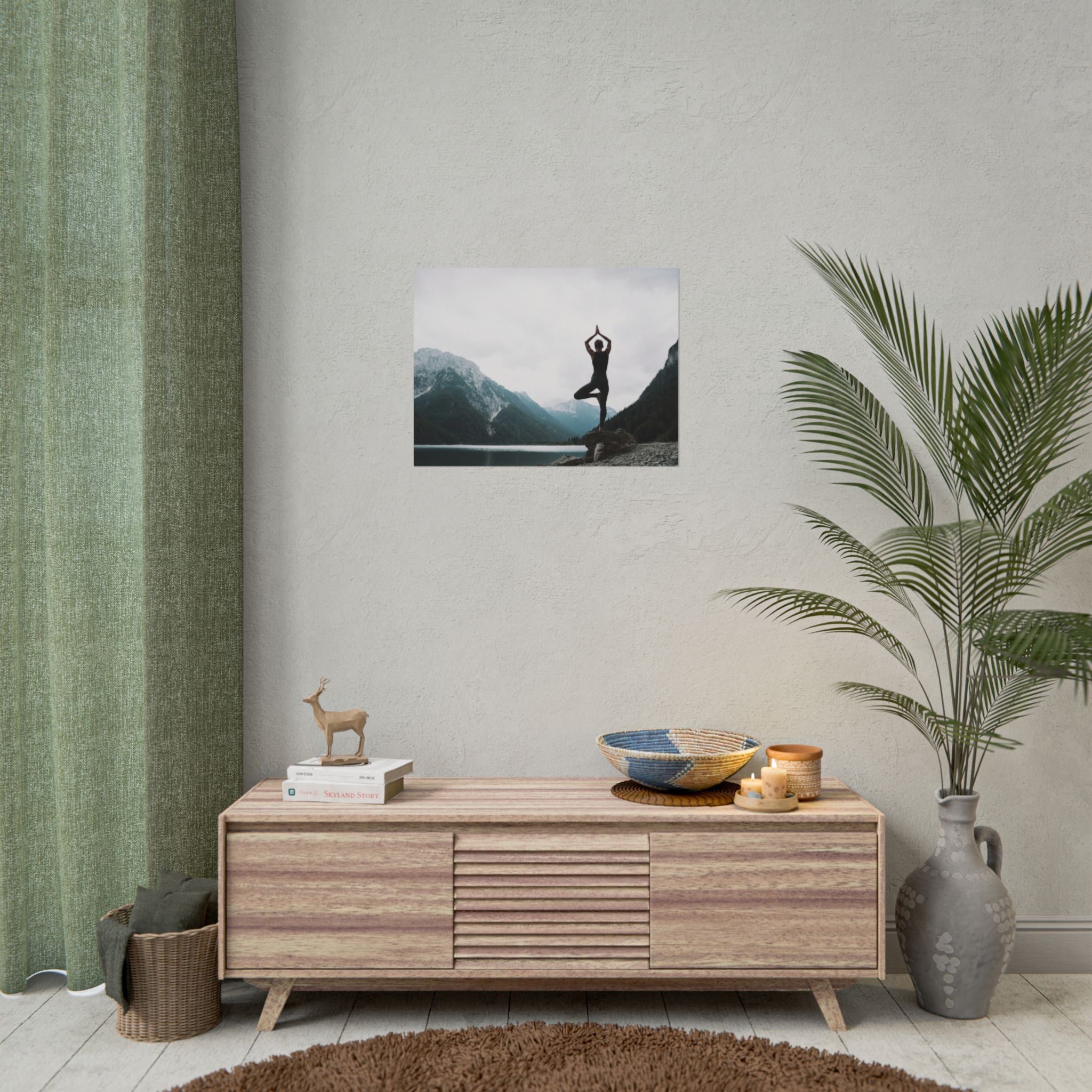 zen-retreat-poster-rolled-poster-yoga-nature-peace-meditation-gift-home-decor-poster-art-poster-gift