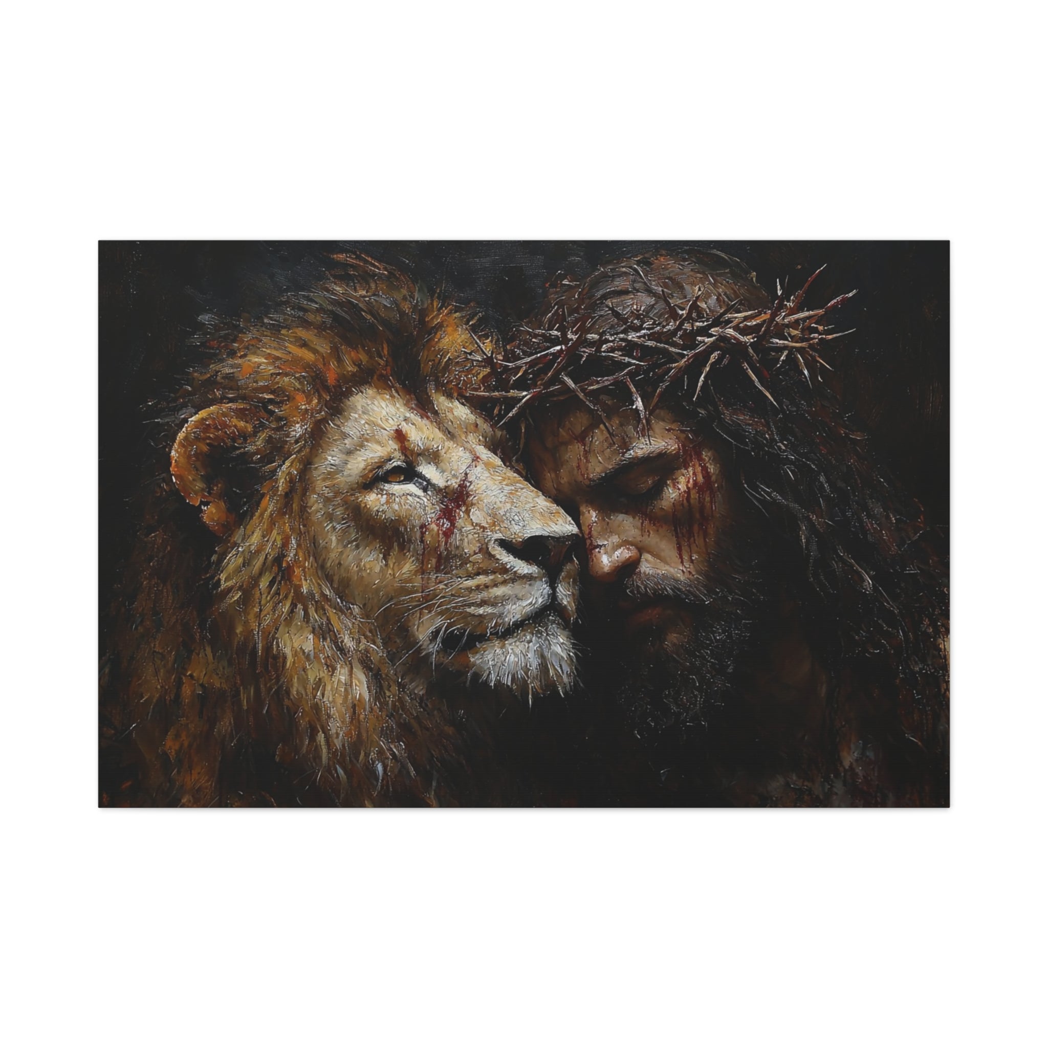 canvas-print-jesus-and-lion-wall-art-christian-home-decor-religious-wall-hanging-inspirational-artwork-gift-for-him-biblical-