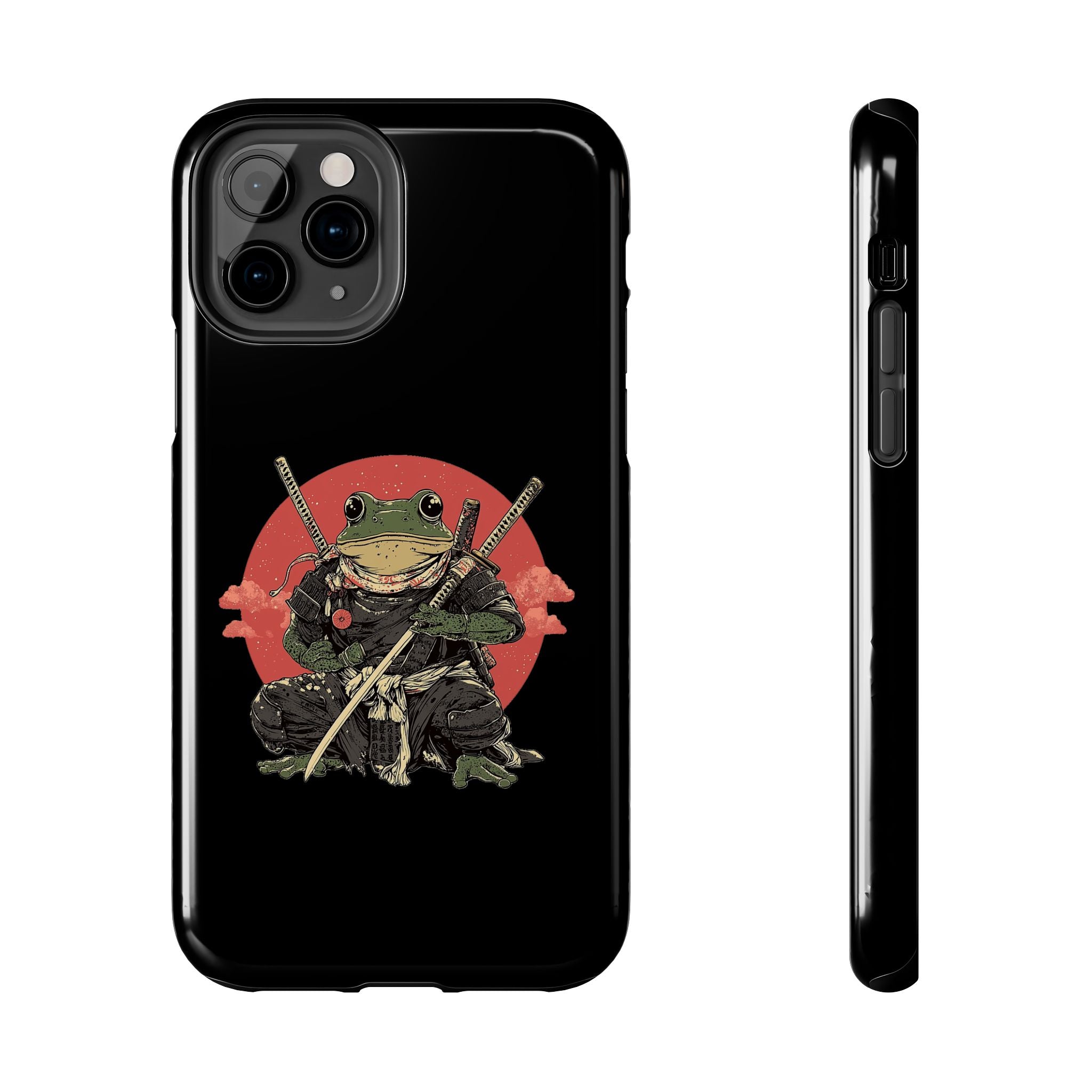 retro-vintage-ninja-frog-iphone-tough-case-red-sun-japanese-samurai-frog-design-ninja-warrior-black-iphone-hard-cover