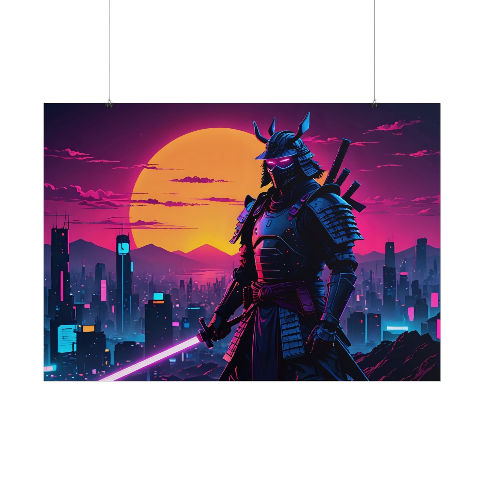 samurai-retrowave-poster-print-synthawave-wall-art-poster-gift-for-anime-fans-home-decor-japanese-art-retro-aesthetic-lightsa