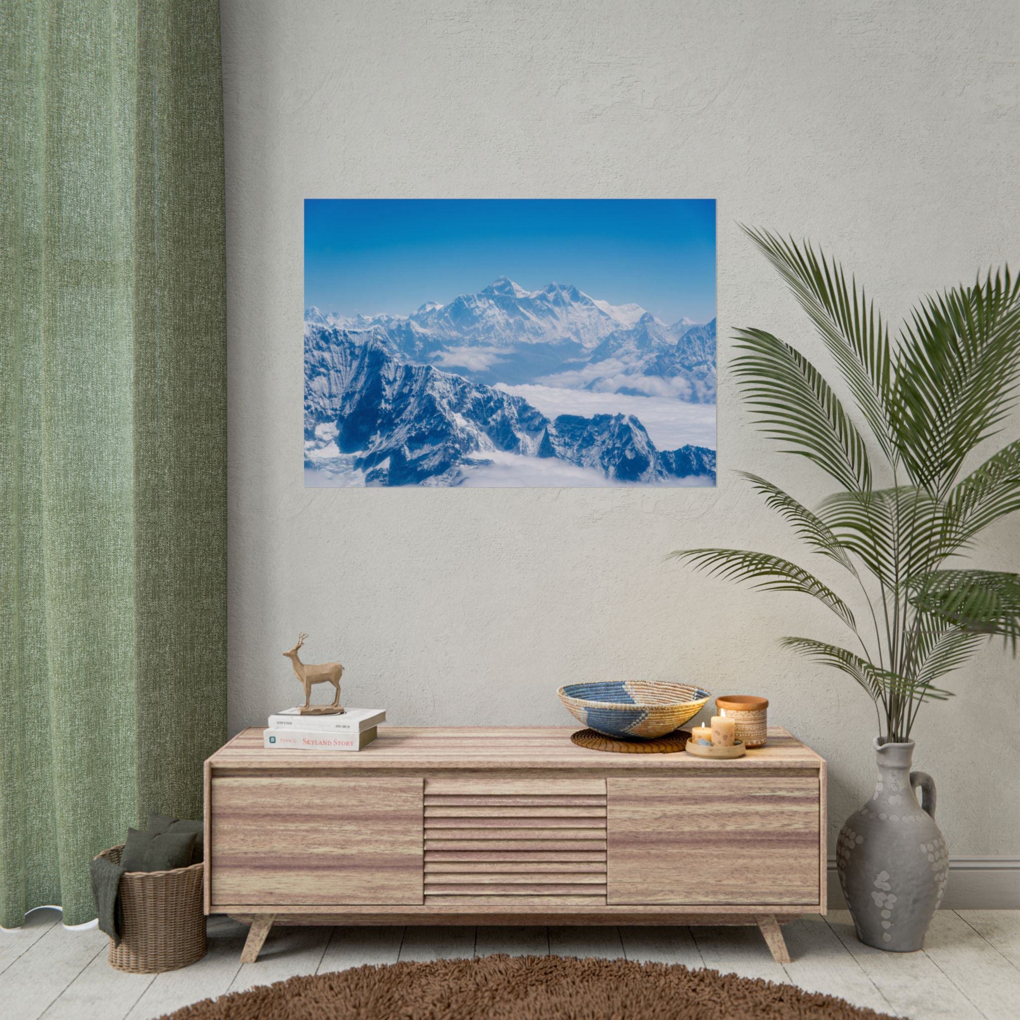 blue-mountain-poster-wall-art-blue-nature-art-print-home-decor-winter-landscape-wall-decor-mountain-print-wall-hanging