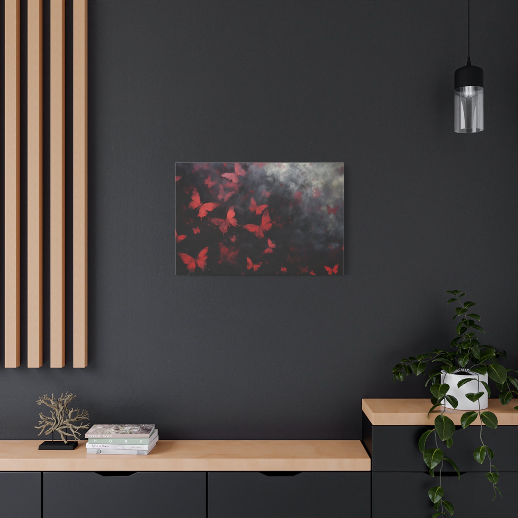 canvas-print-red-butterfly-brush-strokes-elegant-living-room-decor-housewarming-gift-canvas-wall-art-abstract-paintings