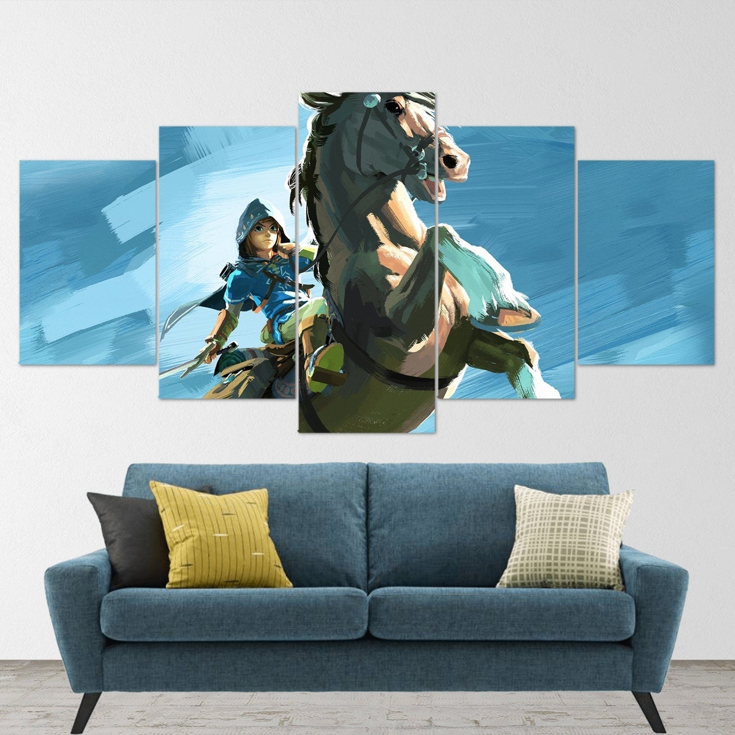 the-legend-of-zelda-5-piece-canvas-wall-art-extra-large-wall-art-the-legend-of-zelda-poster-the-legend-of-zelda-5-piece-5-pan