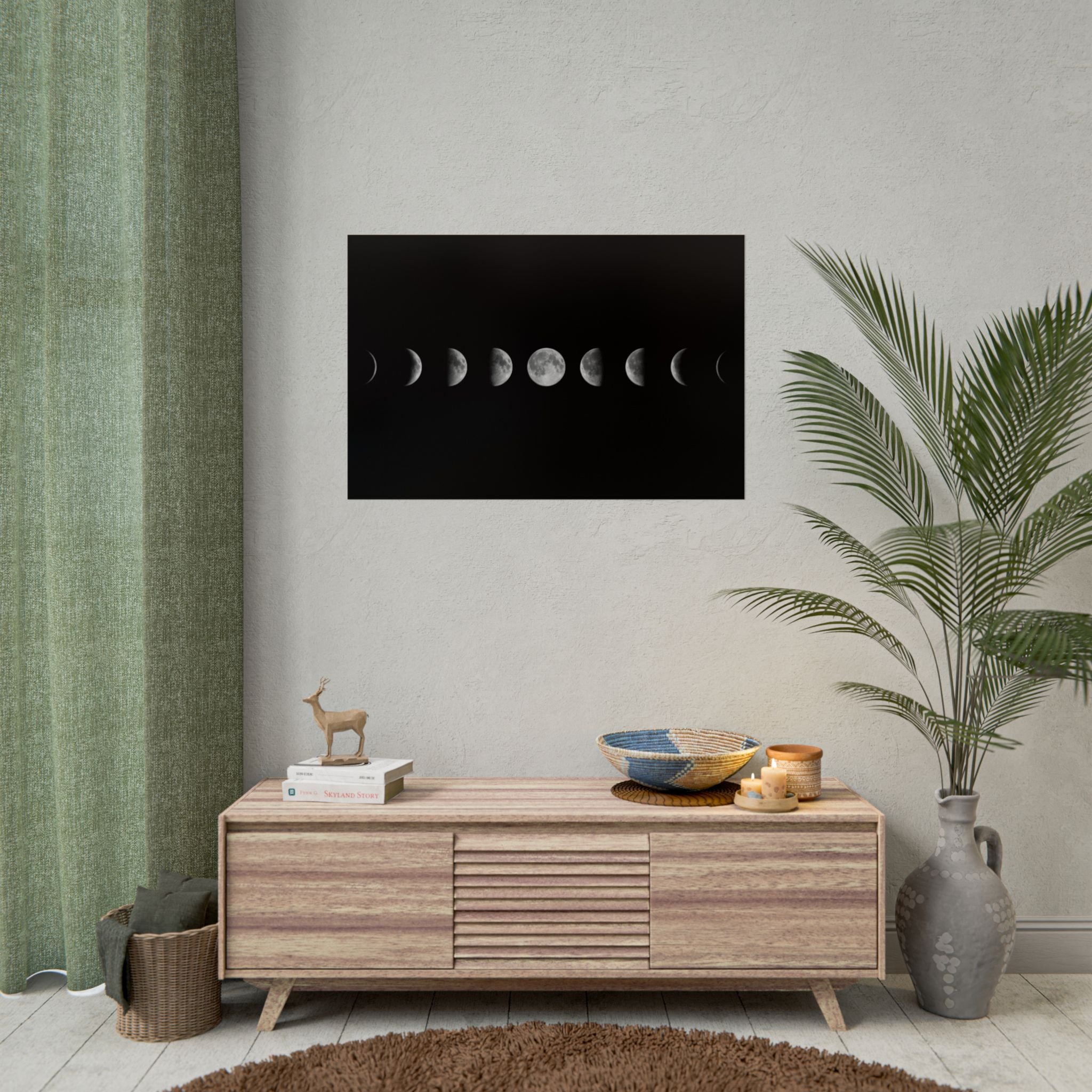 moon-phases-lunar-eclipse-poster-print-wall-art-decor-home-decor-celestial-wall-hanging-astronomy-art-gift-space-art-poster