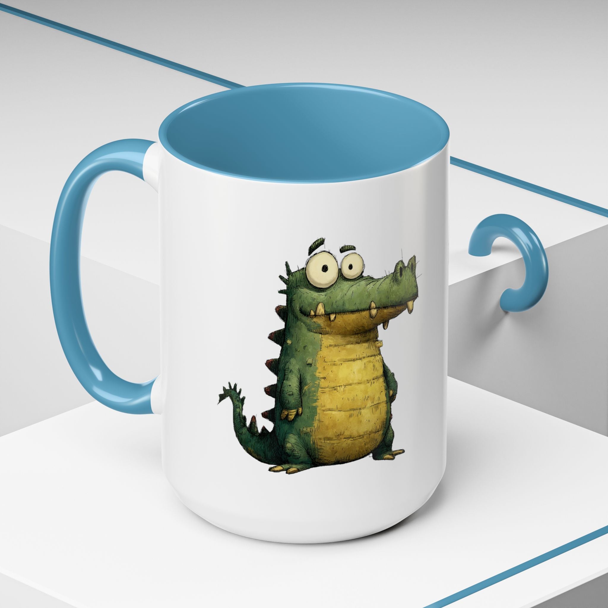 Funny Alligator Accent Coffee Mug | Cute Animal Mug for Nature Lovers, Ideal Gift for Birthdays, Holidays, Home Decor