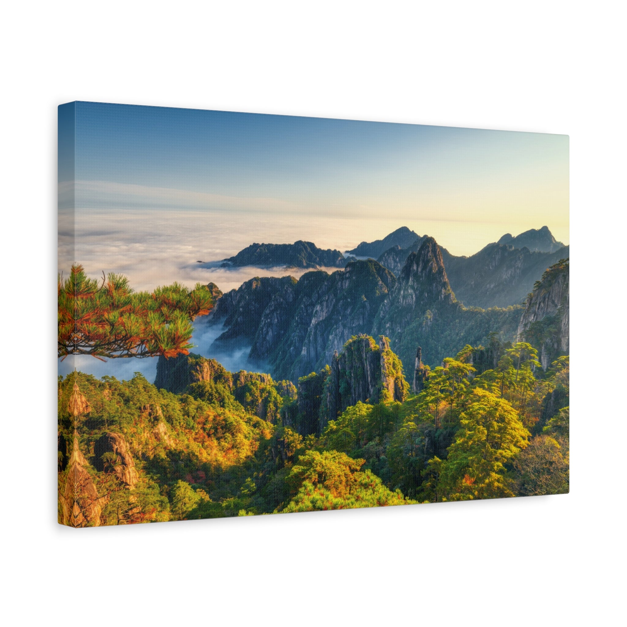 canvas-wall-art-mountain-sunrise-print-mountain-landscape-decor-matte-stretched-forest-scenery-nature-poster-home-office