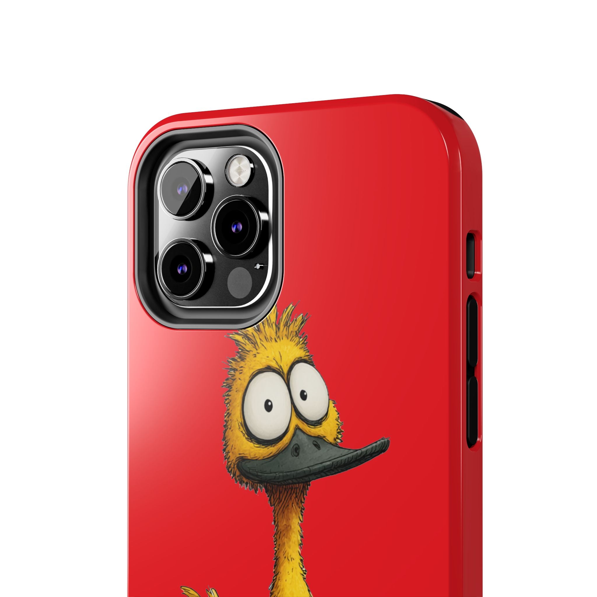 Quirky Funny Duck iPhone Tough Case - Kawaii Animal Phone Cover - Protective Phone Cover - Yellow iPhone Case