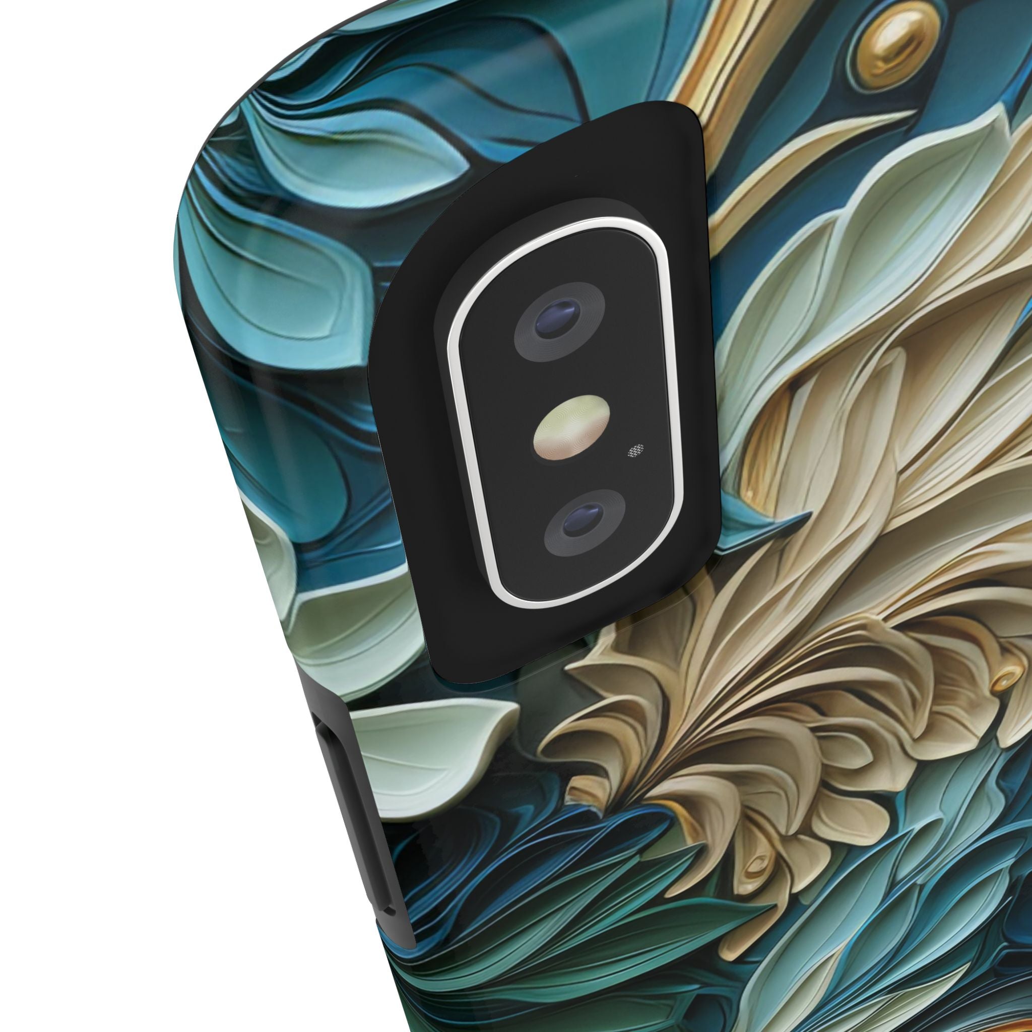 textured-art-nouveau-floral-tough-phone-case-cottagecore-iphone-case-unique-floral-phone-cover-vintage-style-iphone-case-prot