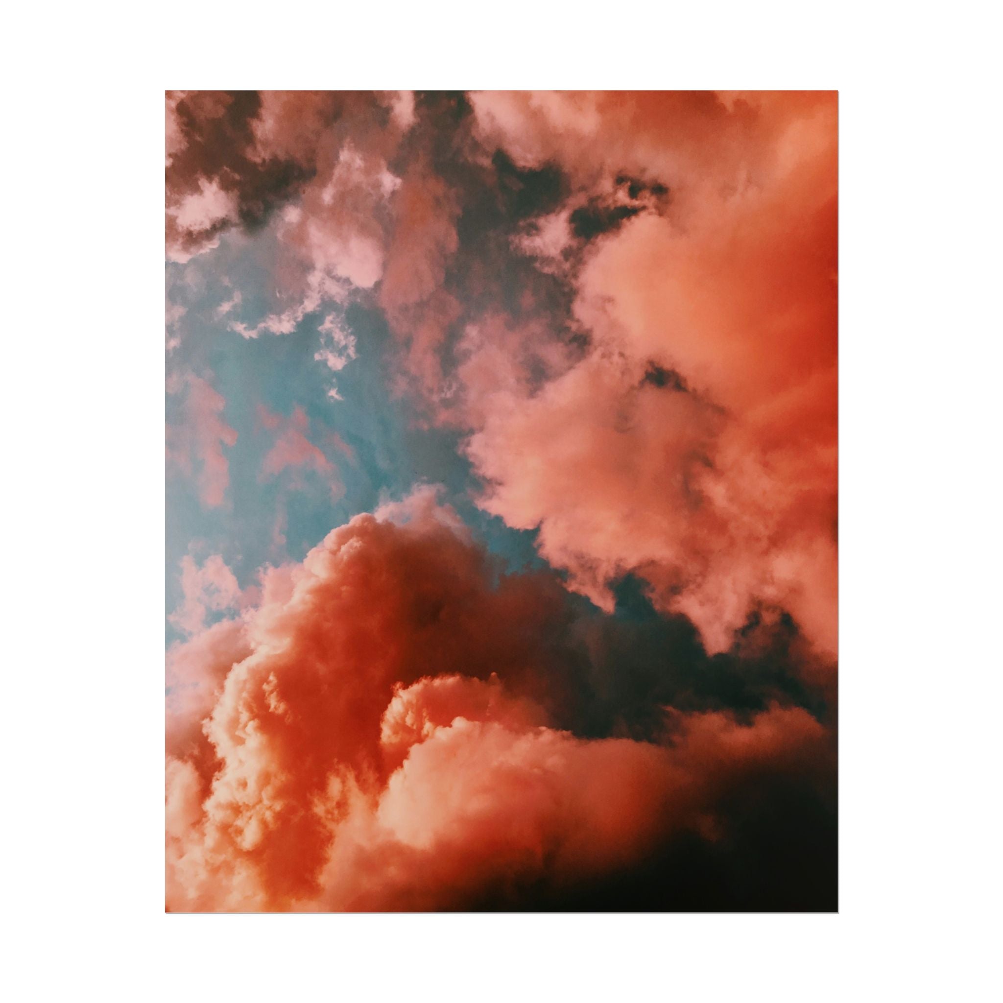 pinkish-cloud-sunset-poster-print-pink-wall-art-sunset-artwork-home-wall-decor-room-decoration-wall-hanging