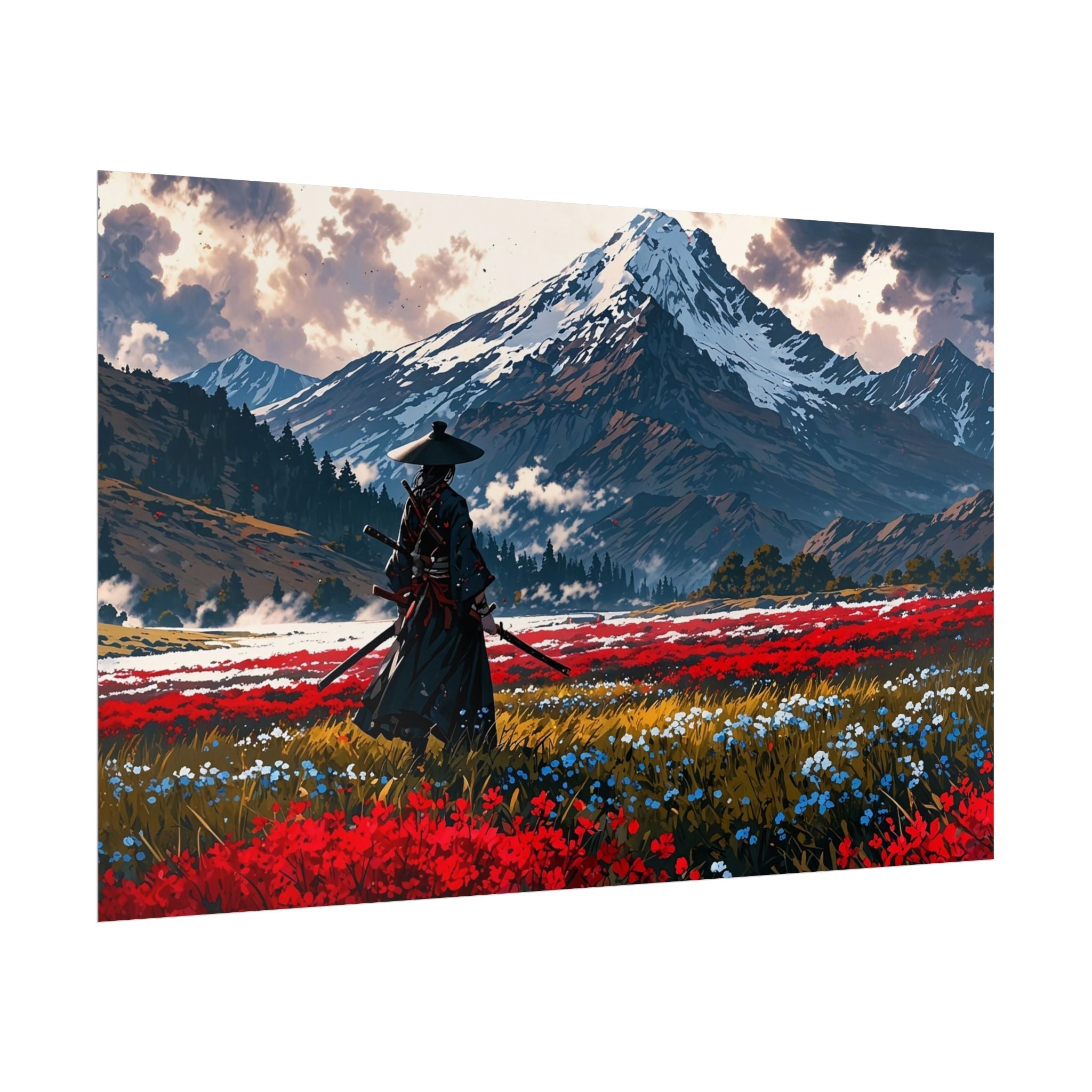 samurai-Poster-print-katana-japanese-artwork-asian-decor-samurai-warrior-poster-anime-poster