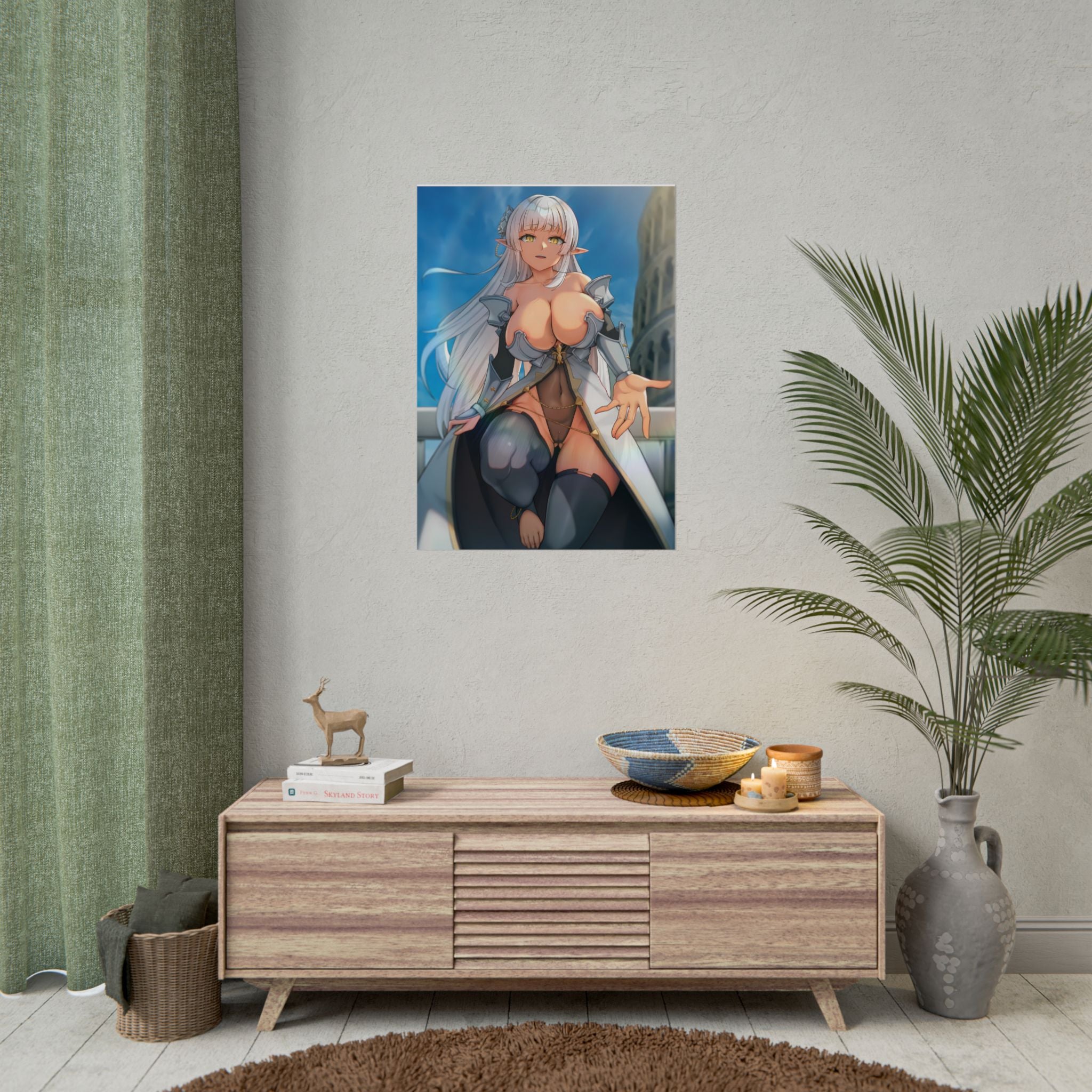 anime-elf-girl-rolled-posters-fantasy-art-print-wall-decor-poster-artwork-bedroom-decoration-gift-for-anime-lovers-anime-post