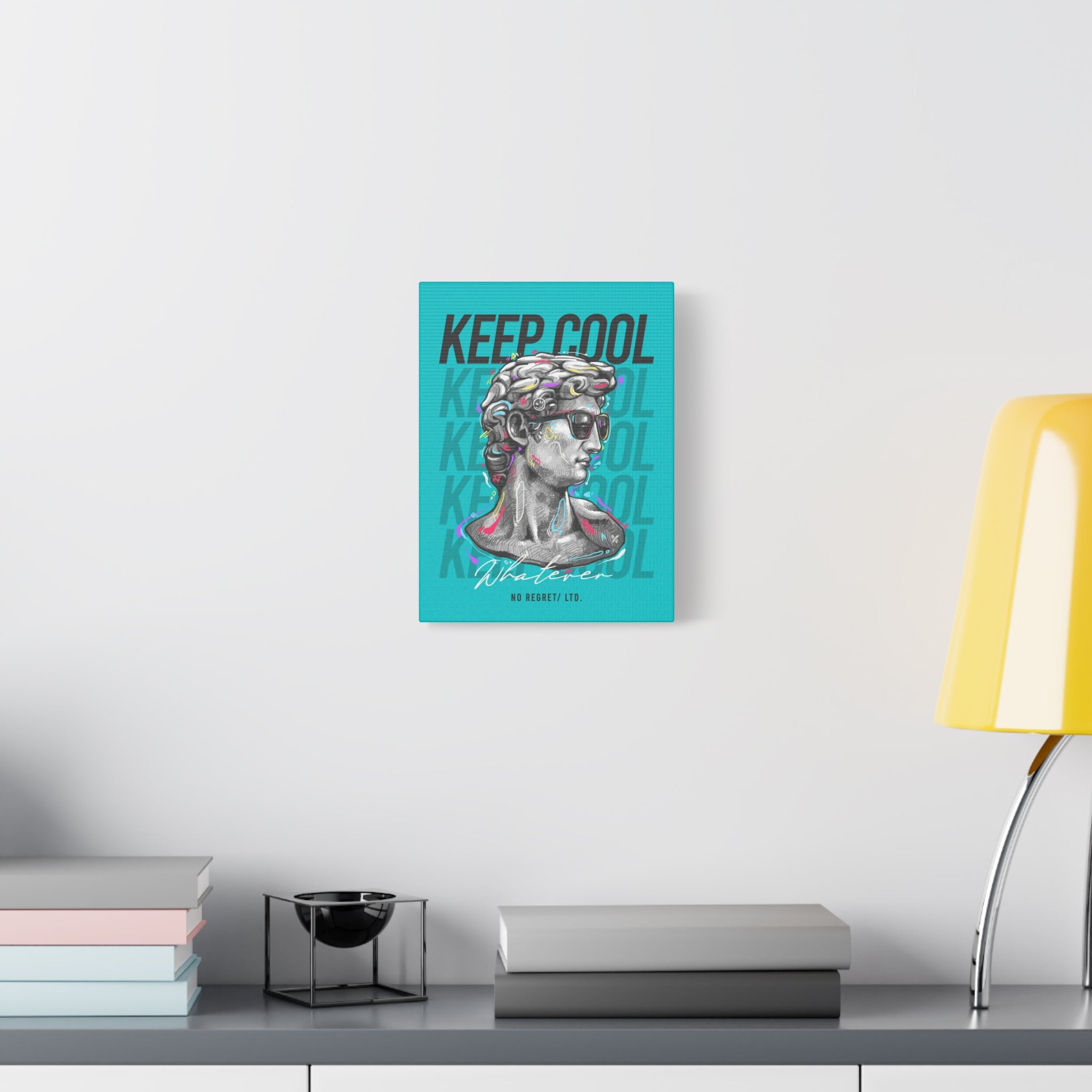 canvas-print-david-statue-with-sunglasses-living-room-decor-wall-art-matte-canvas-stretched-print-cool-home-decor-gift-unique