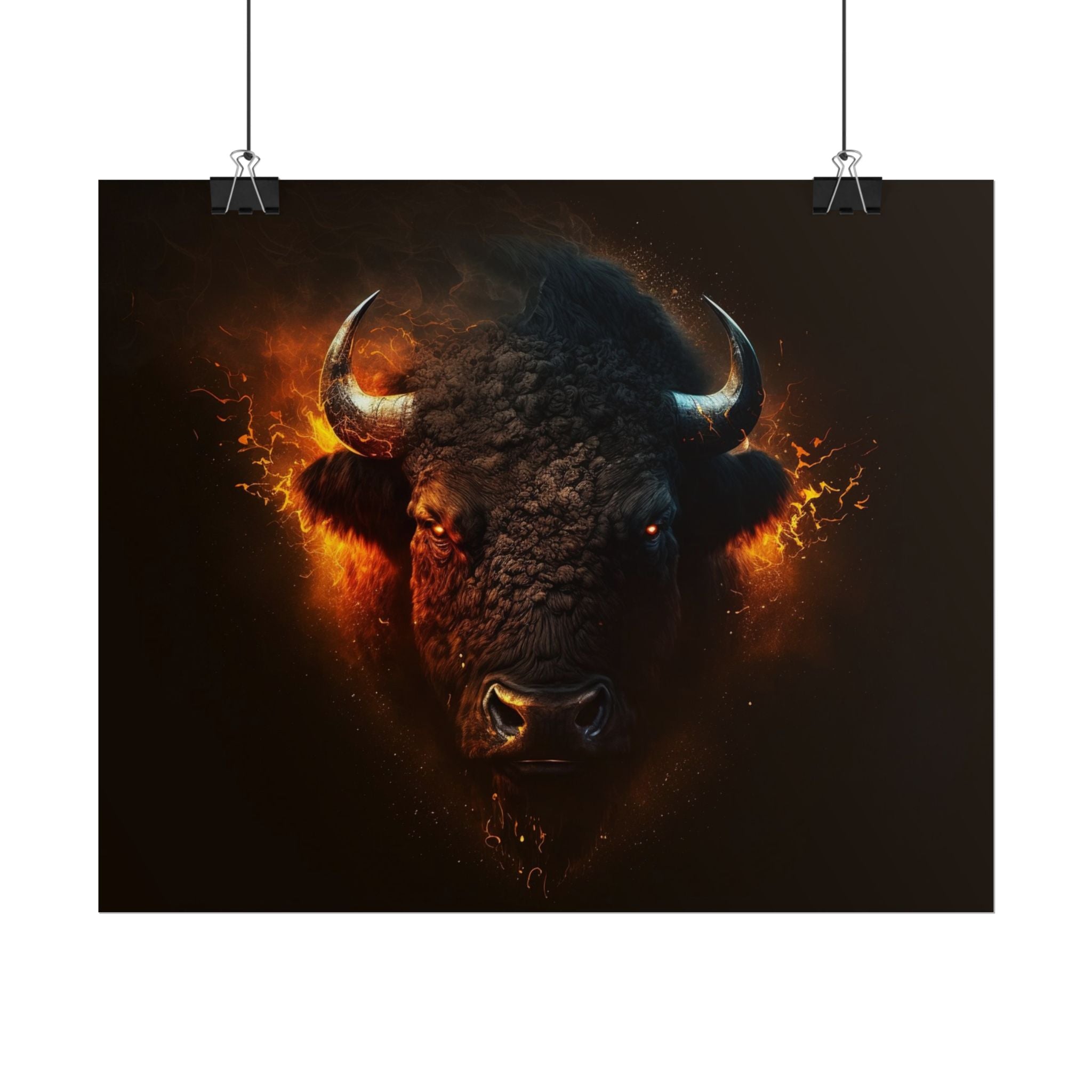 bison-art-poster-wall-decor-buffalo-gift-wildlife-home-decoration-western-bison-wall-art-nature-lover-gift-farm-house-wall-de