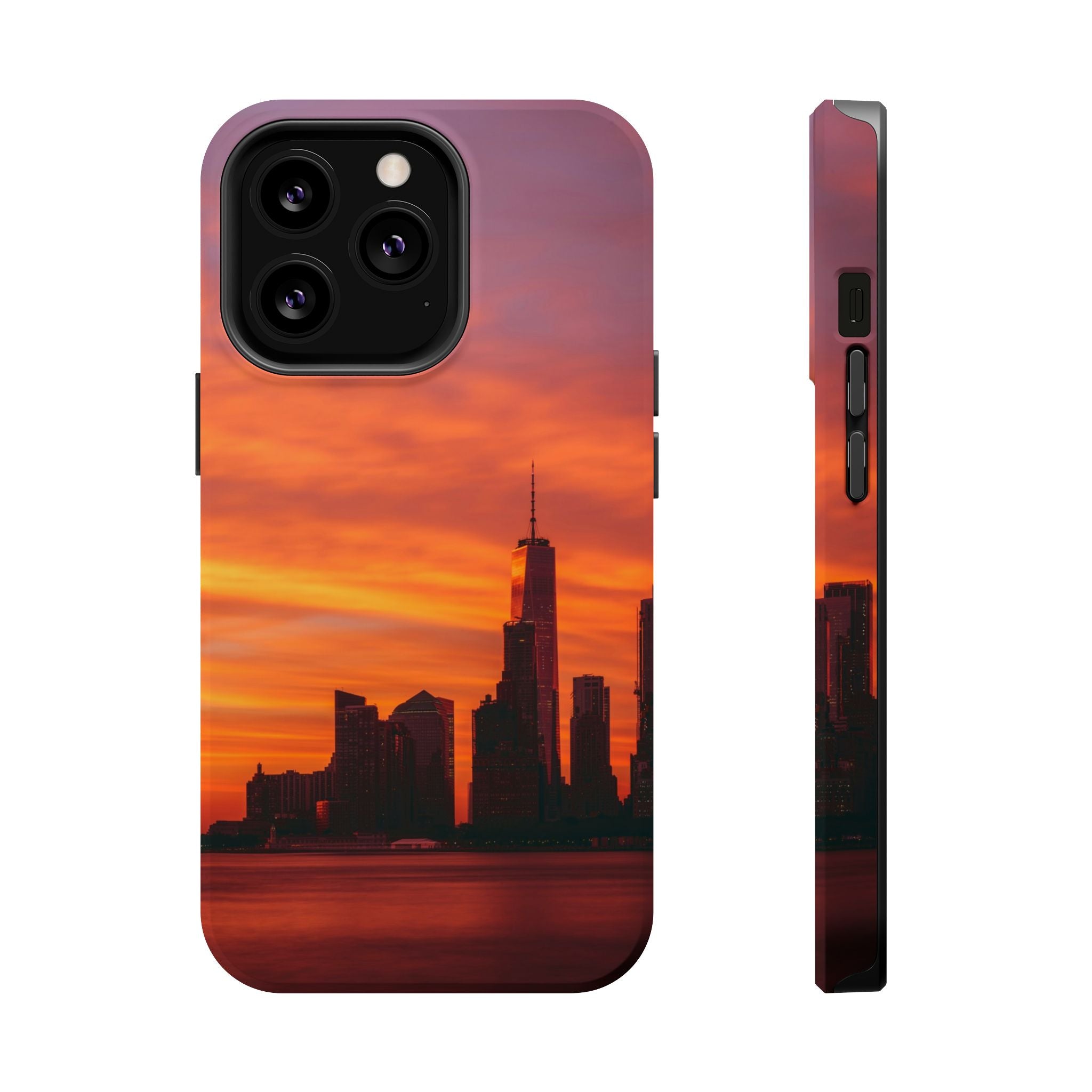 sunset-nyc-cityscape-magnetic-tough-case-durable-phone-protector-new-york-tough-case-gift-for-photographers-urban-aesthetic