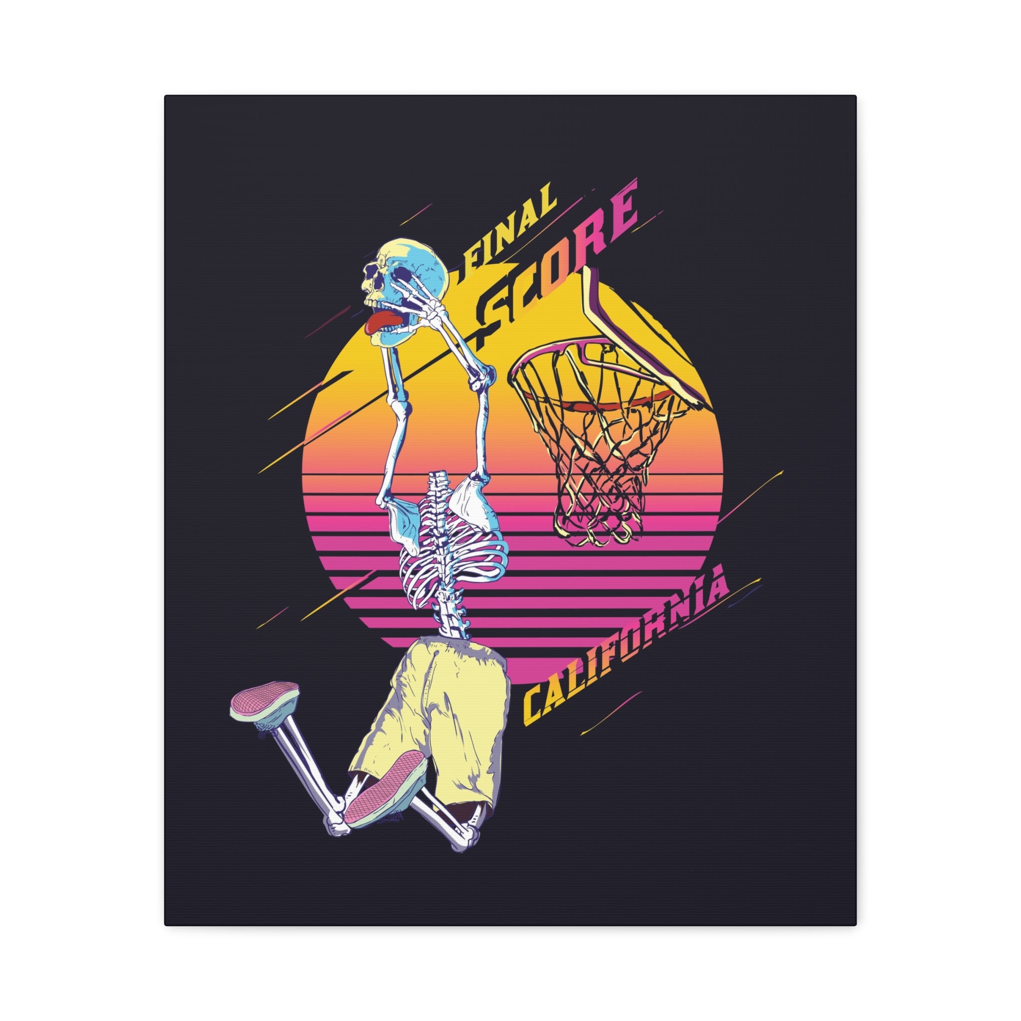 california-basketball-canvas-wall-art-basketball-prints-skull-art-retro-basketball-decor-basketball-home-wall-decor-housewarm