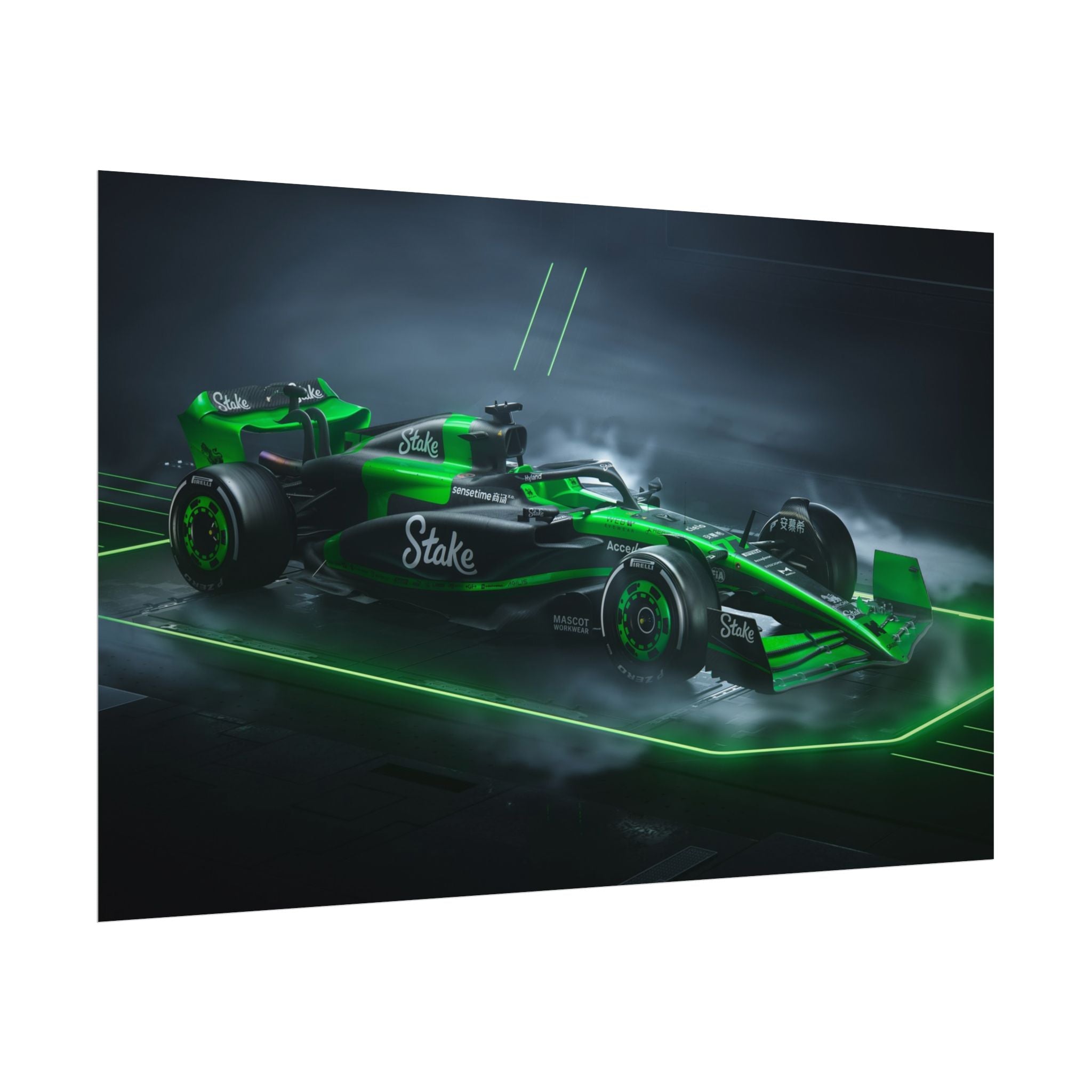 green-formula-1-car-poster-print-formula-one-cars-formula-1-gift-formula-1-poster-formula-1-wall-art-wall-decor-room-decor