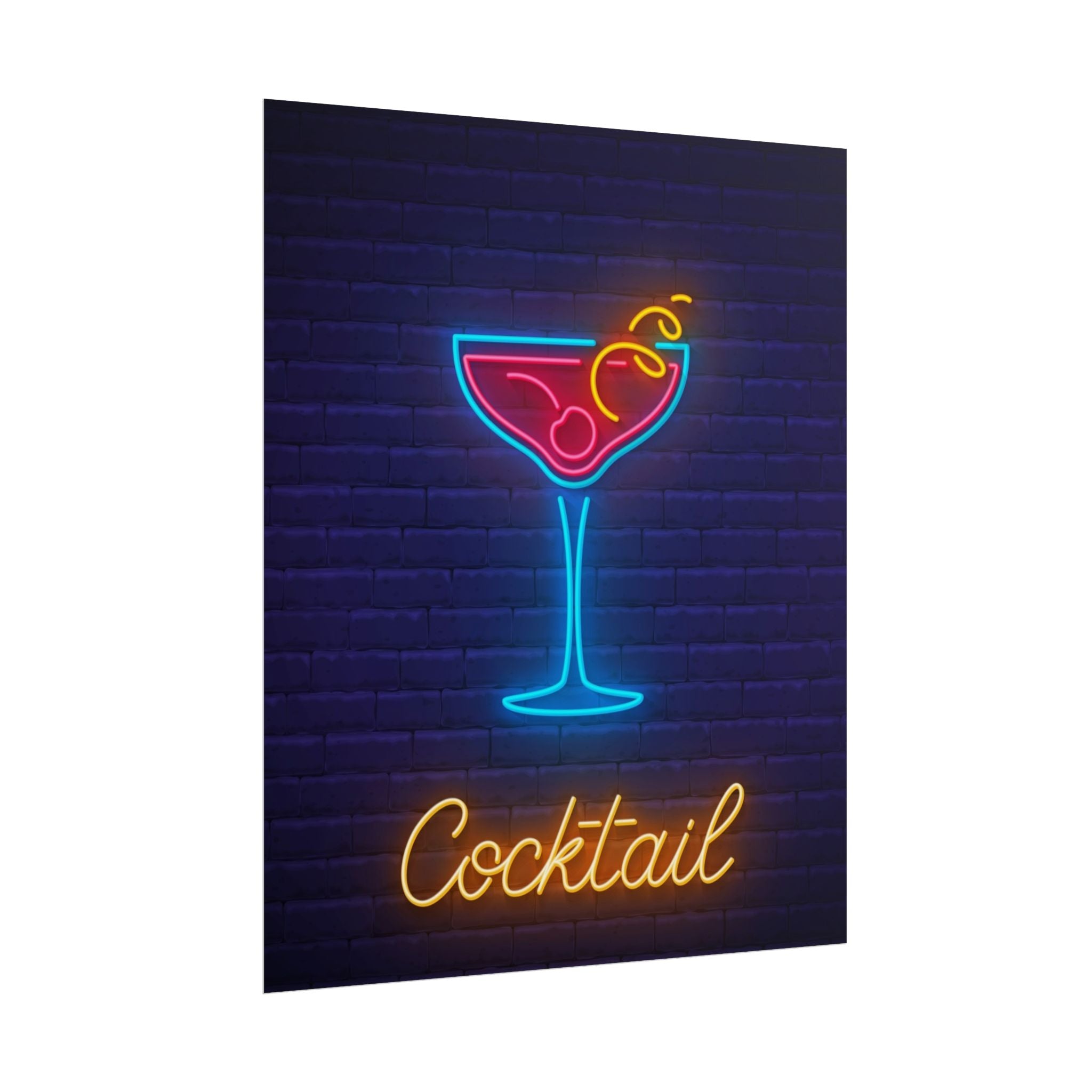 cocktail-neon-martini-poster-wall-art-decor-large-poster-artwork-cocktail-print-bar-decor-kitchen-wall-art