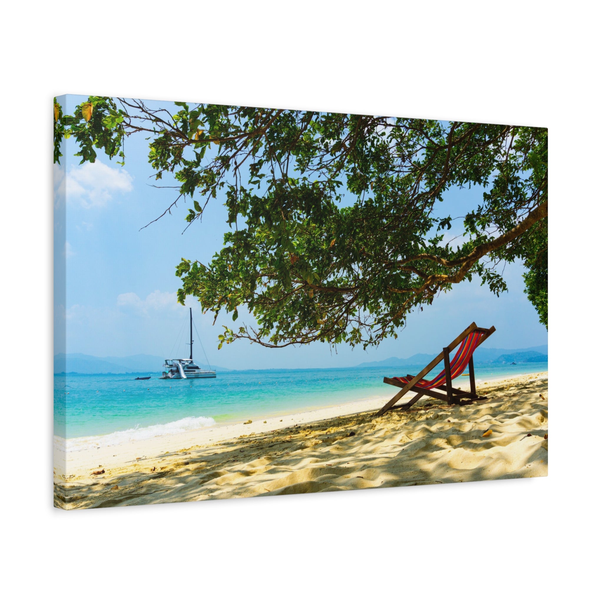 canvas-print-beach-scene-wall-art-coastal-decor-ocean-view-stretched-matte-canvas-print-home-decoration-beach-chairs-tropical