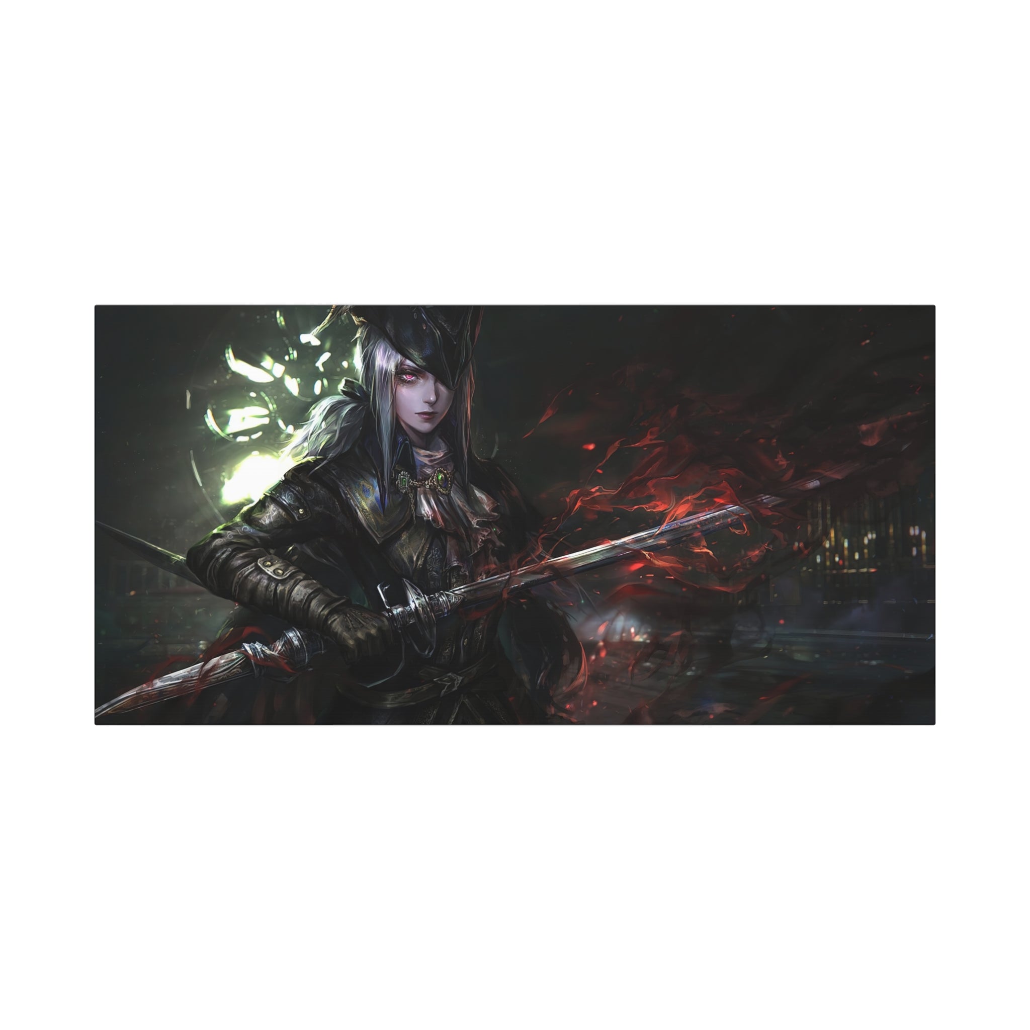 Bloodborne Art Lady Maria With Blade Canvas Wall Art, Home Wall Decor, Game Wall Art Print