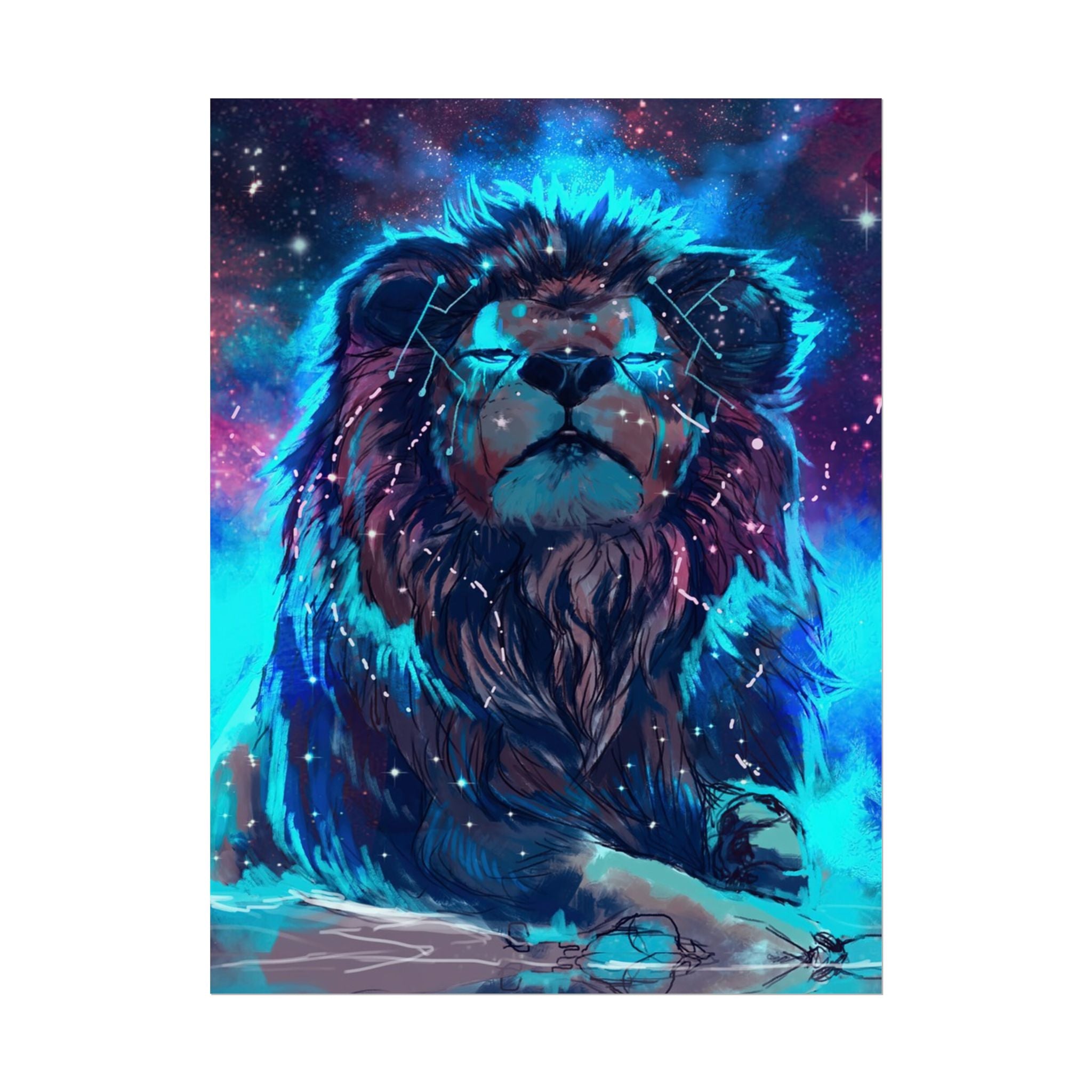 poster-print-lion-wall-art-fantasy-leon-living-room-decor-lion-wall-decor-lion-poster-jungle-animal-art-print-wildlife-safari