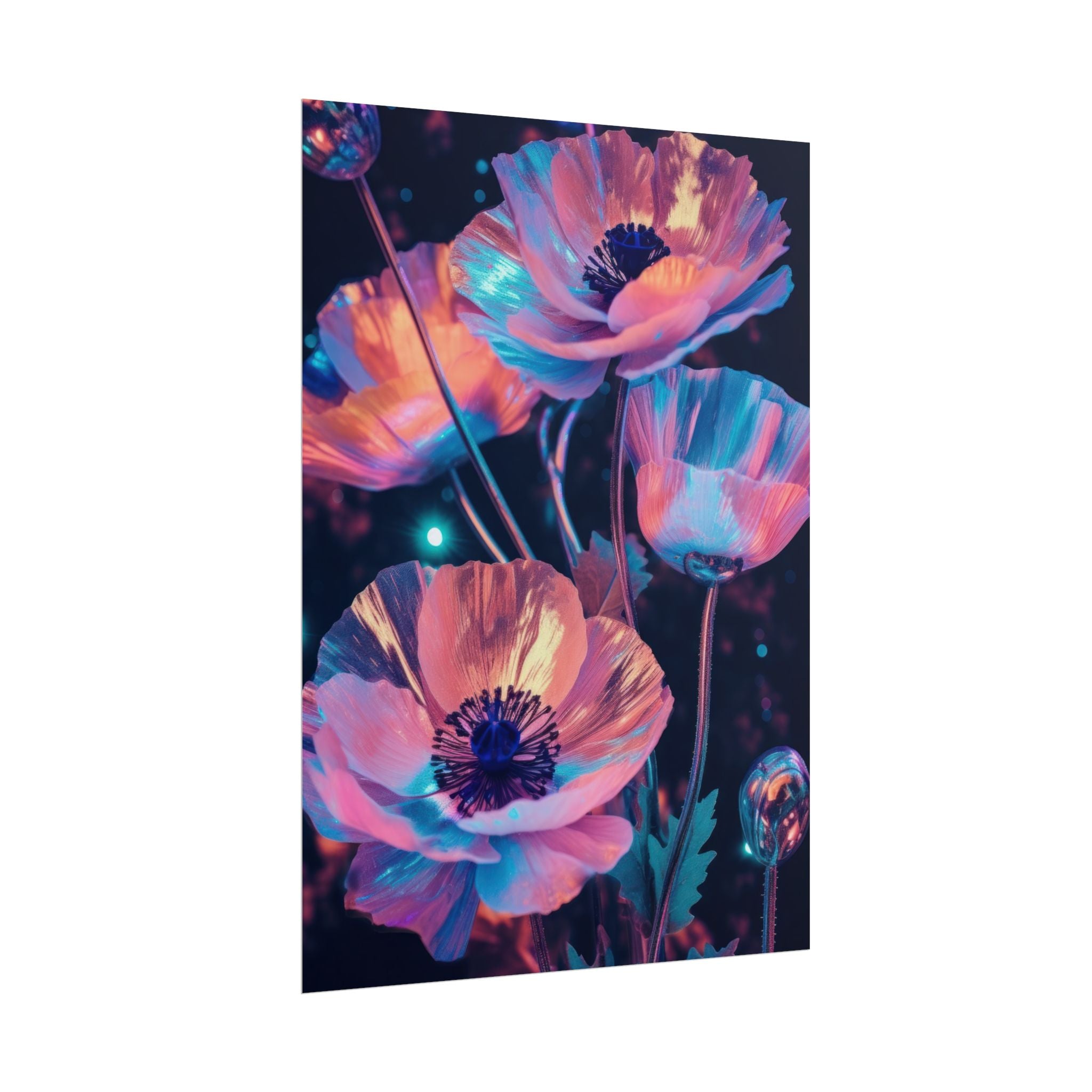 poppy-flower-poster-art-pearl-floral-wall-art-floral-print-flower-print-nature-wall-decor-flower-wall-decor-housewarming-gift