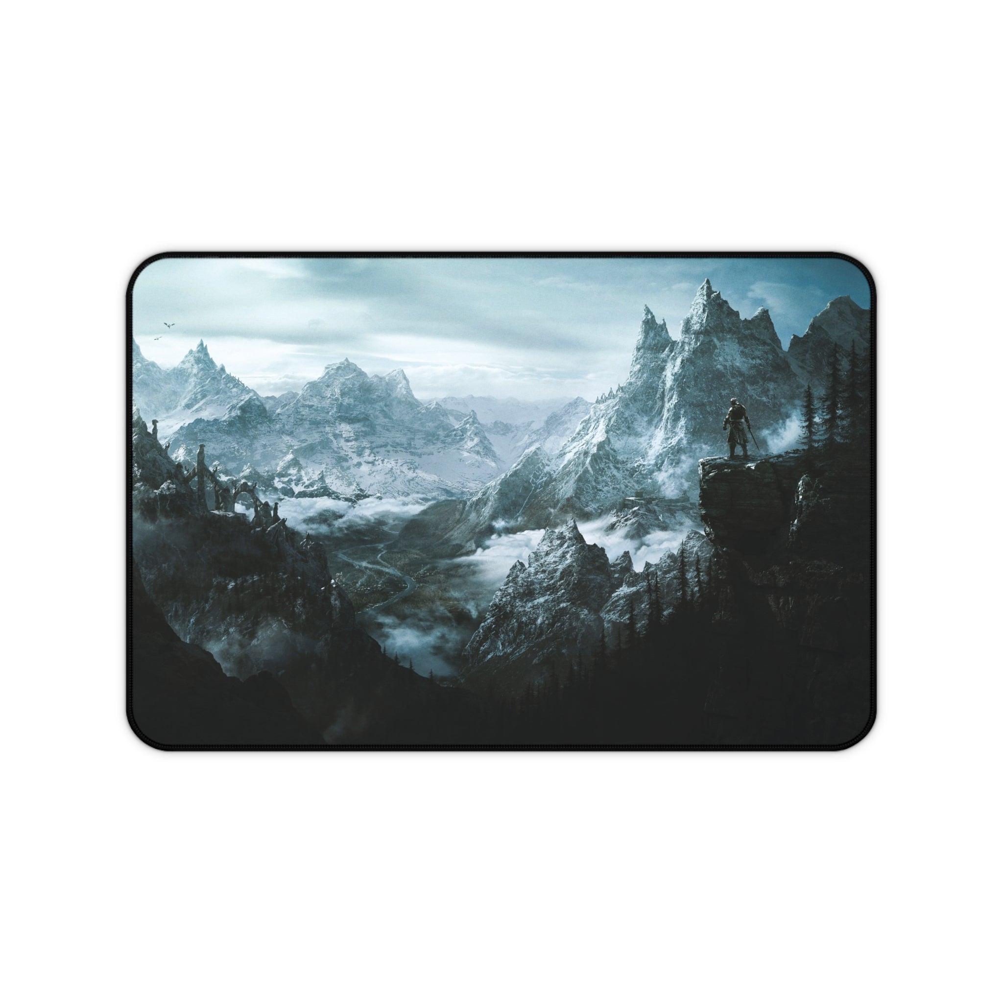 skyrim-cat-deskpad-the-elder-scrolls-oblivion-mousepad-scenery-gaming-desk-mat-dragon-and-viking-warrior-desk-