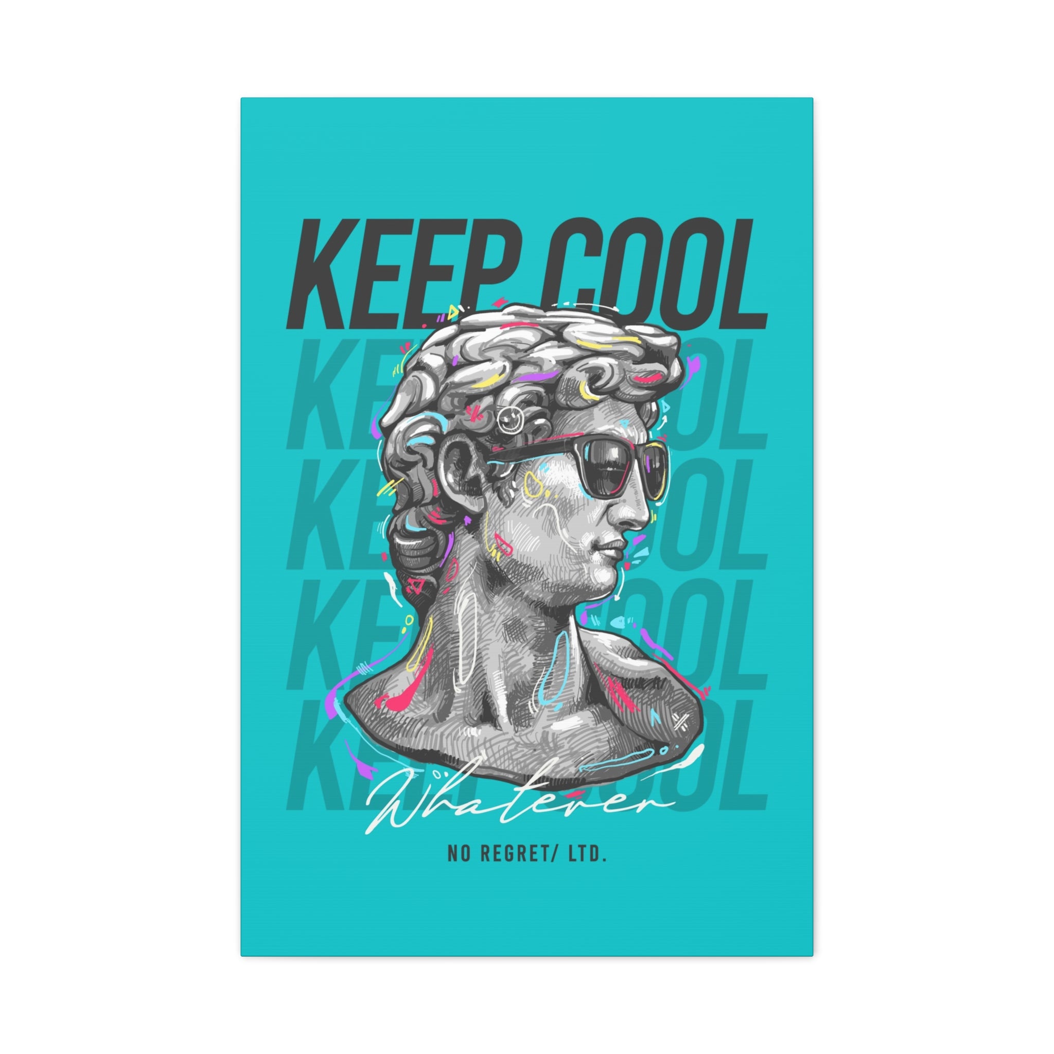 canvas-print-david-statue-with-sunglasses-living-room-decor-wall-art-matte-canvas-stretched-print-cool-home-decor-gift-unique