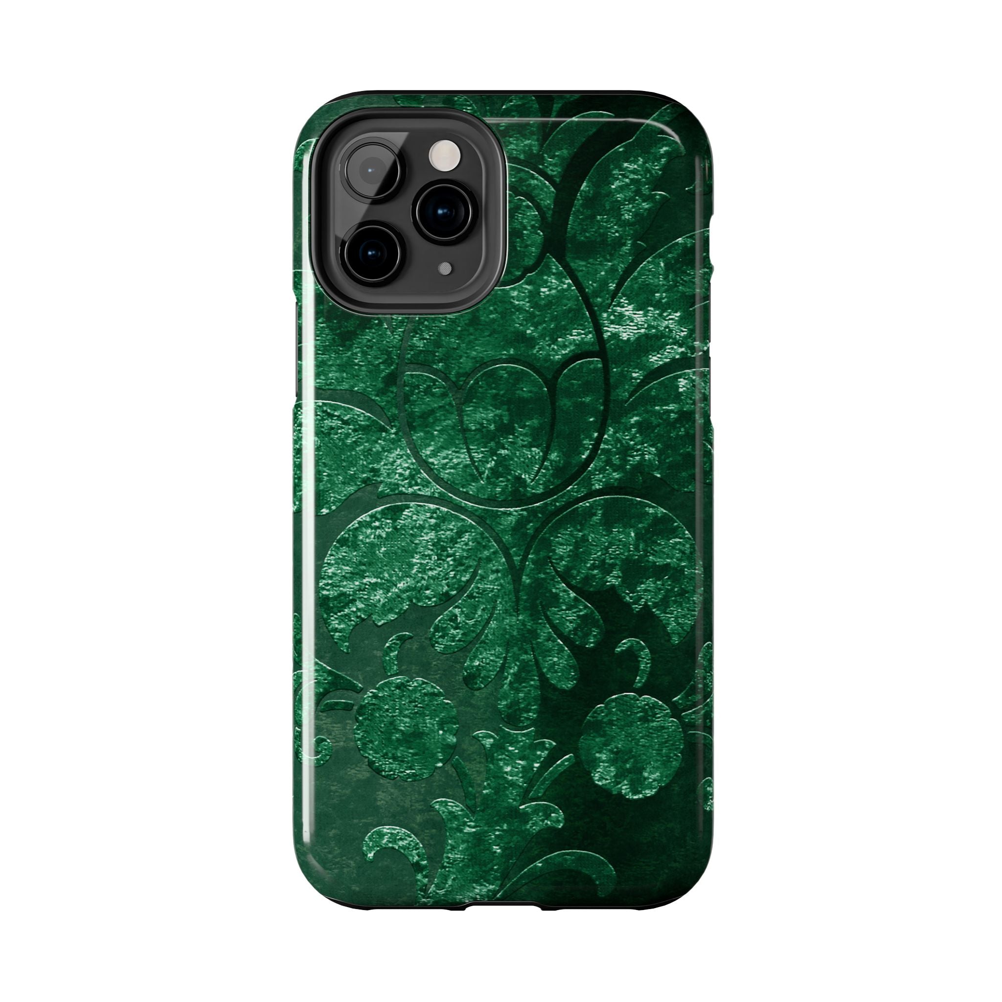 embossed-emerald-velvet-tough-iphone-case-protective-iphone-cover-heavy-duty-iphone-case-rugged-phone-case-durable-smartphone