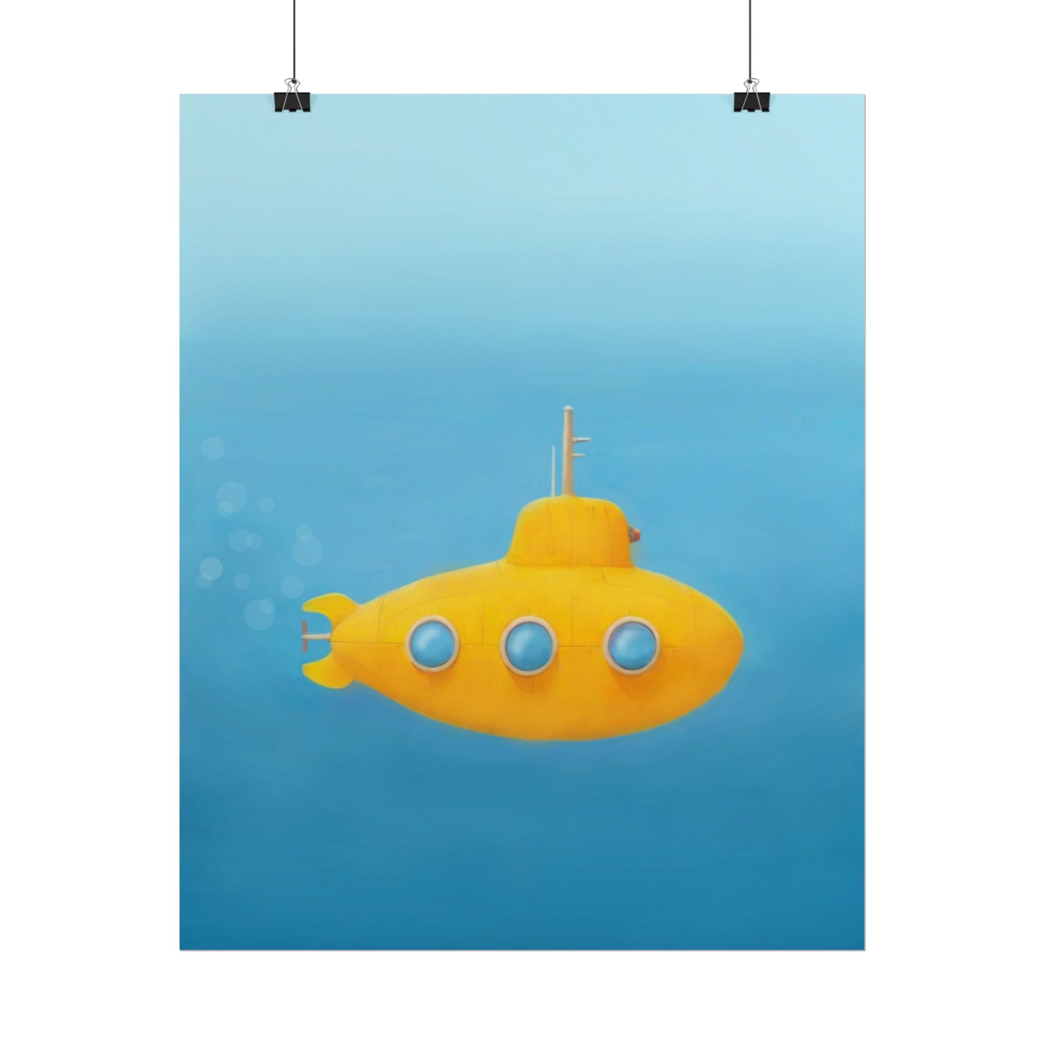 yellow-submarine-nursery-poster-art-fine-art-poster-wall-art-submarine-print-yellow-nursery-decor-gender-neutral-nursery
