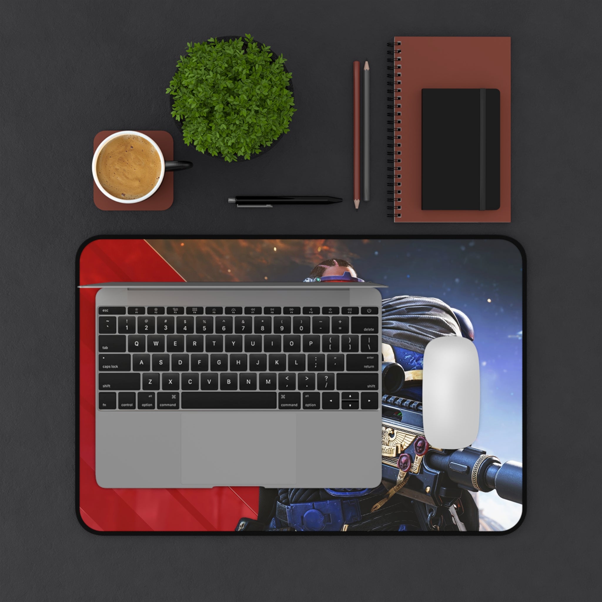 Warhammer 40k Space Marine 2 Tactical Sniper, Gaming Mouse Pad - XL Desk Mat & Extended Desk Pad for Wargaming, Gamer Gift