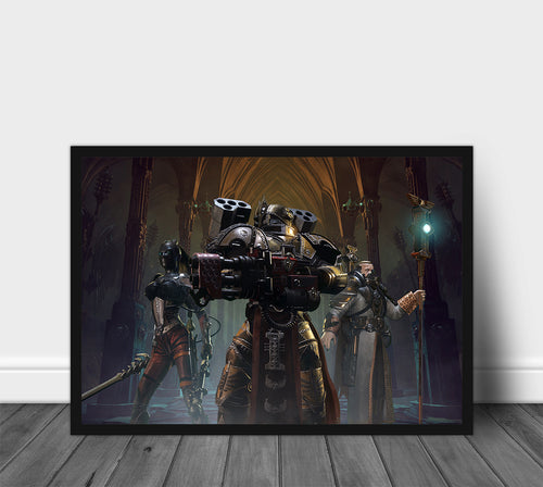 Warhammer 40K Inquisitor Martyr Poster Print — Rolled Wall Art for Gamers & Collectors, Space Marine Wall Art, Gaming Room Decor
