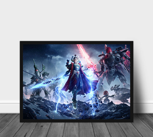 Warhammer 40K Dawn of War Poster Print — Rolled Wall Art for Gamers & Collectors, Space Marine Wall Art, Gaming Room Decor